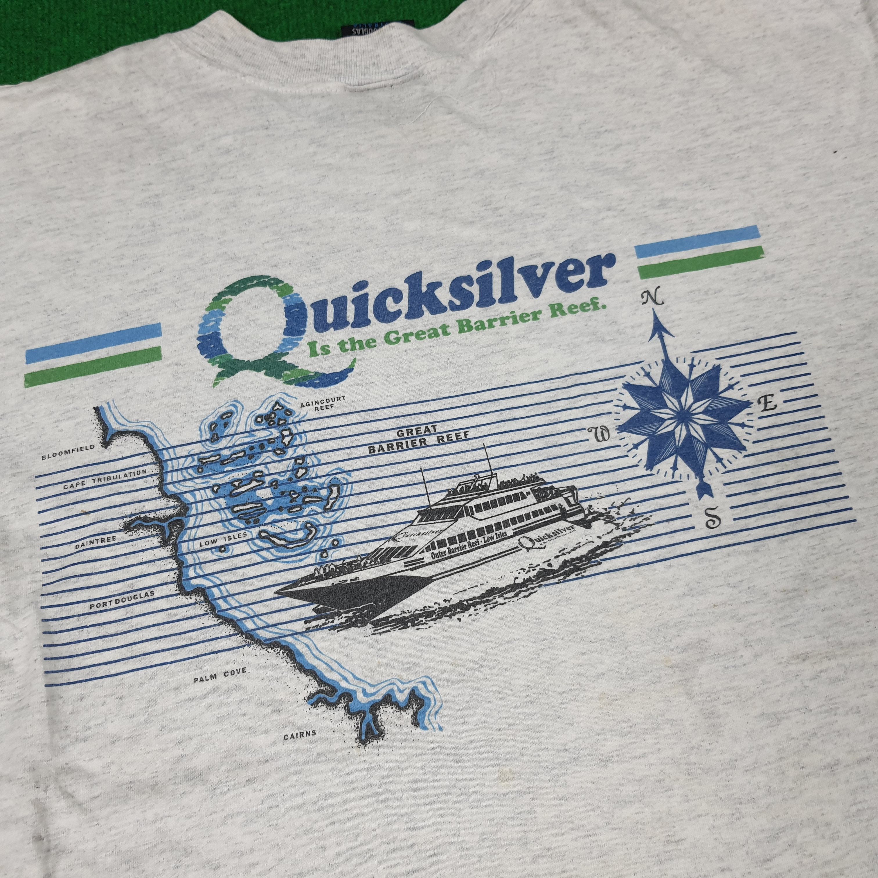 Quicksilver × Vintage Vintage Quicksilver Surf Port Douglas Australia Tshirt Size US XL / EU 56 / 4 - 2 Thumbnail