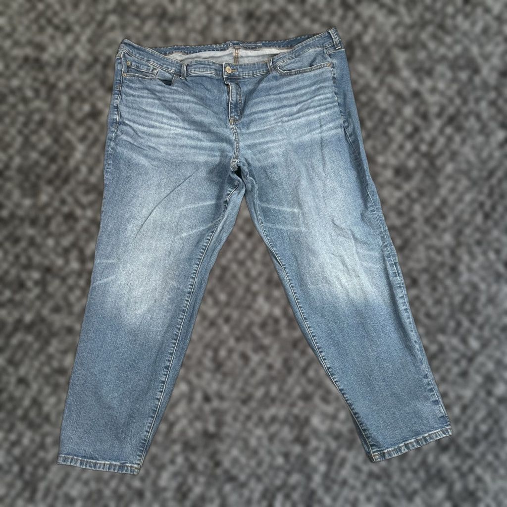 Torrid Torrid Jeans Womens 28T Blue Perfect Boyfriend Ankle Stretch Mid-Rise Size 28" / US 6 / IT 42 - 1 Thumbnail