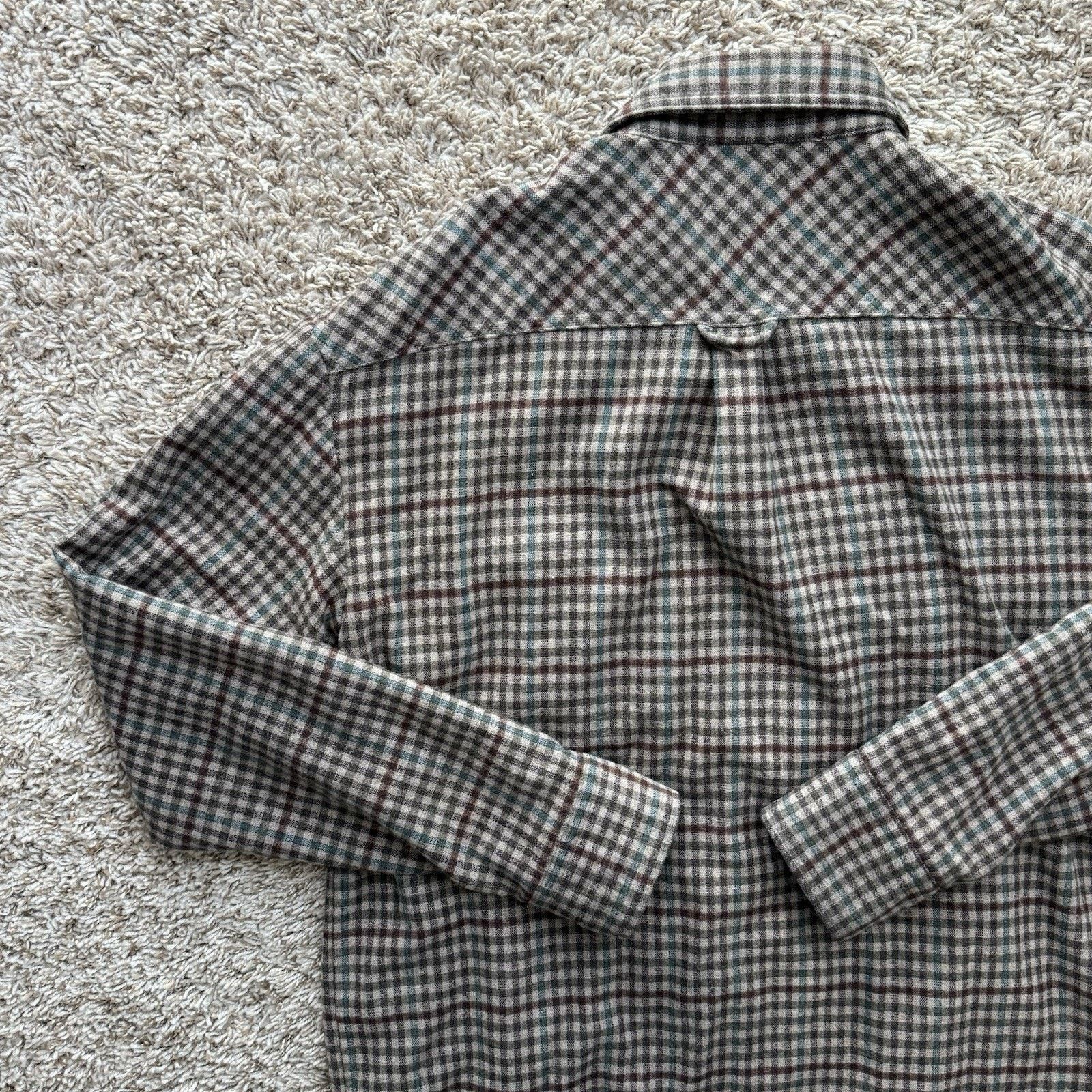 Balmain × Pierre Balmain × Vintage Vintage Pierre Balmain Italy Wool FullZip Jacket Brown Plaid Size US L / EU 52-54 / 3 - 9 Thumbnail