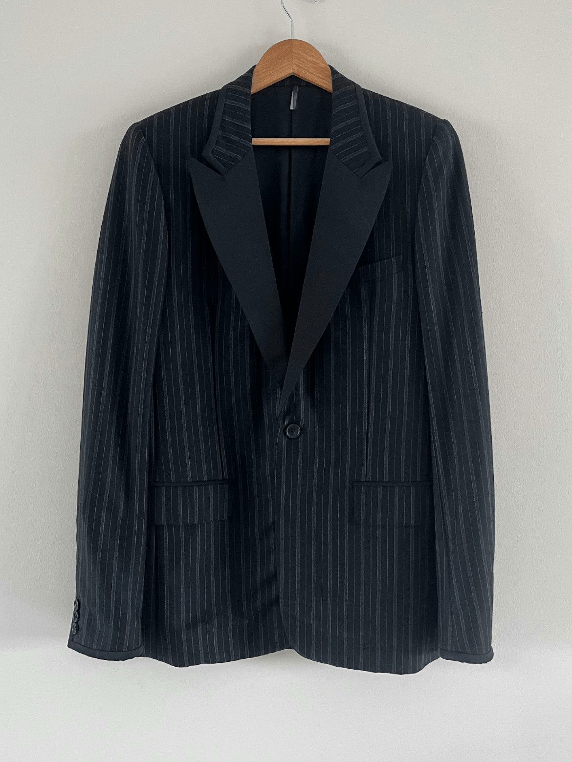 Dior Sz 48 Dior Homme 06AW Stripe Pattern Blazer Jacket Size US M / EU 48-50 / 2 - 1 Thumbnail