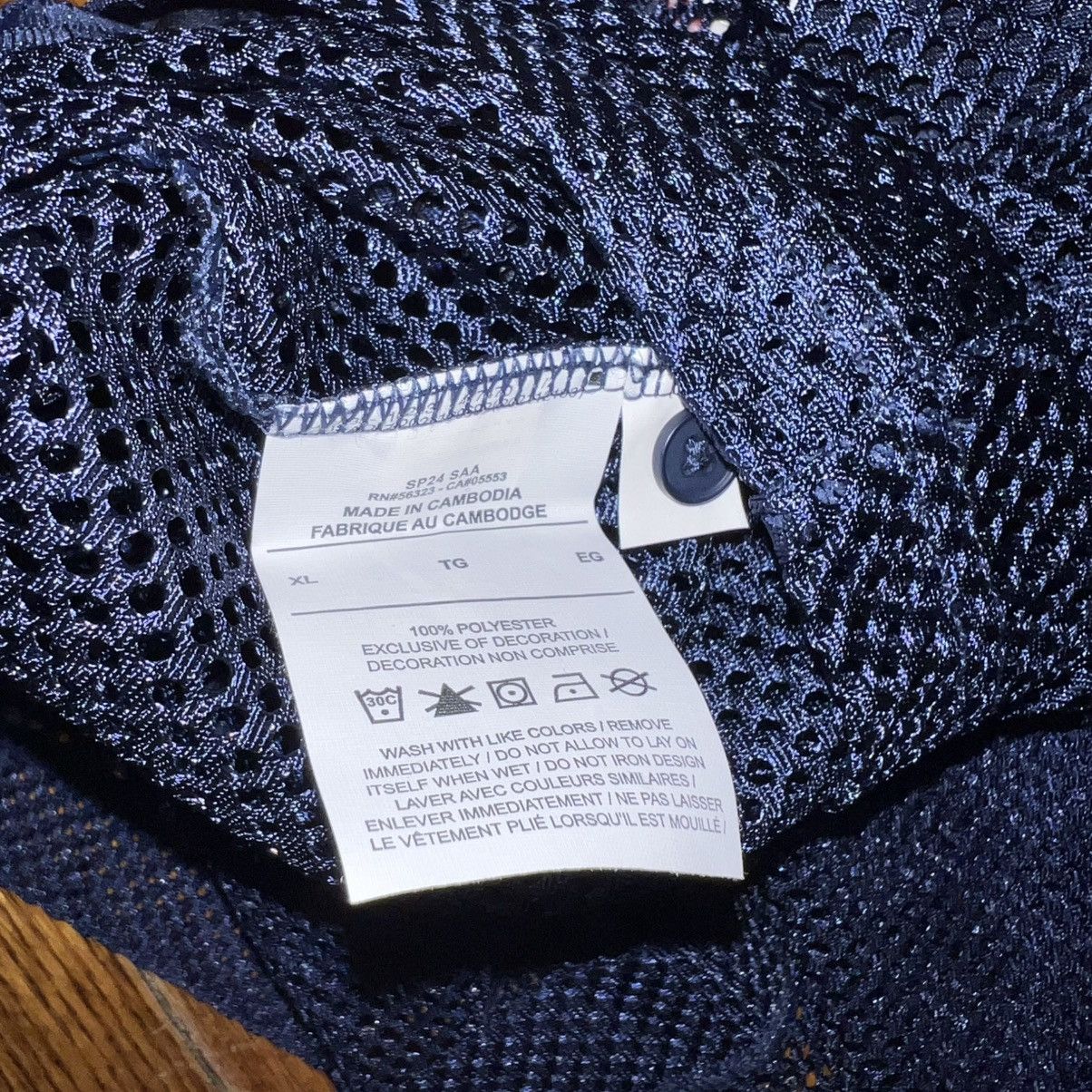 Nike × Supreme Supreme Nike Mesh S/S Shirt Navy Size: Extra Large Size US XL / EU 56 / 4 - 5 Thumbnail