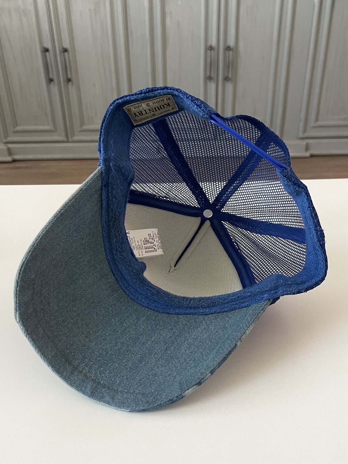 Kapital × Kapital Kountry Kapital Kountry Denim Patchwork Trucker Hat Size ONE SIZE - 5 Thumbnail