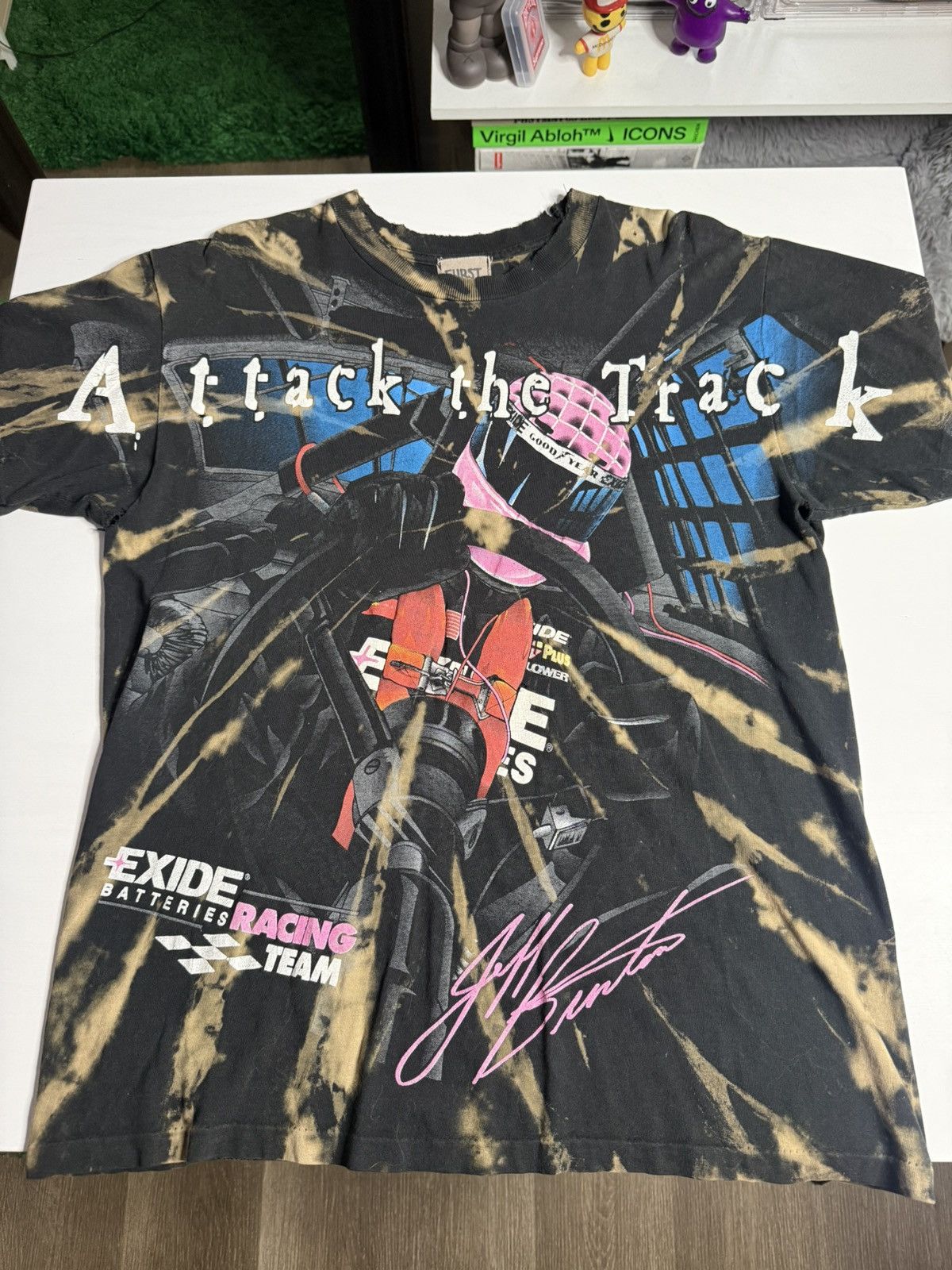 Vintage VINTAGE 1990’s SS Nascar Tee "Bleached" [L] PREOWNED Size US L / EU 52-54 / 3 - 3 Thumbnail