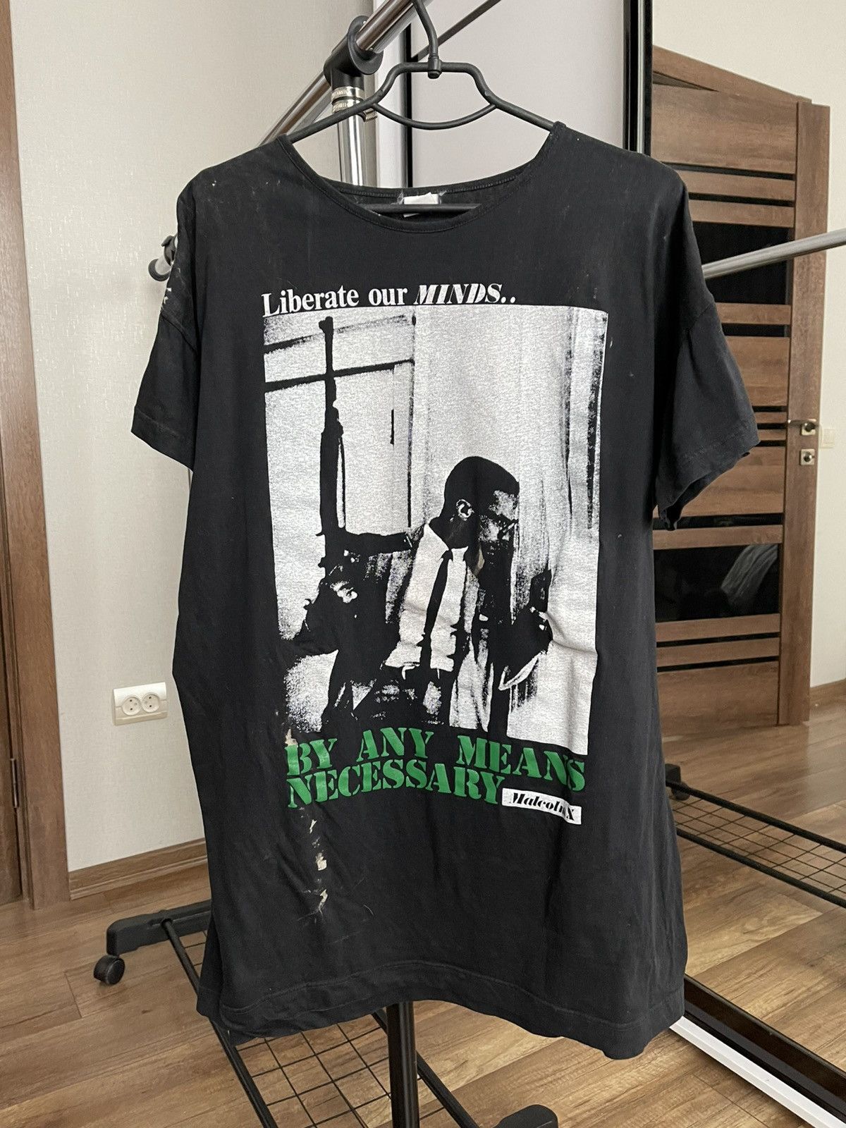 Vintage Malcolm X Liberate Our Minds Vintage Movie T-Shirt Tee 90s Size US XL / EU 56 / 4 - 3 Thumbnail