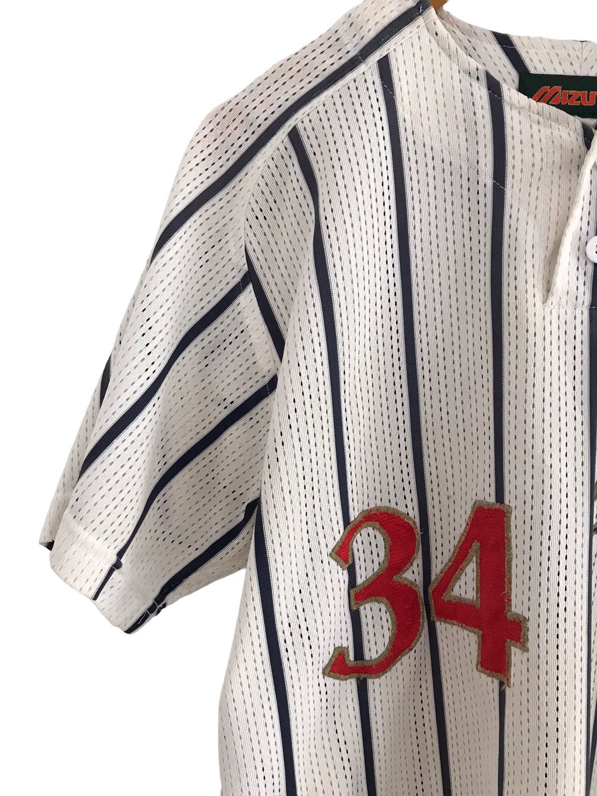 Mizuno Vintage Mizuno F Tokyo Japanese Baseball Jersey #34 Size US L / EU 52-54 / 3 - 2 Thumbnail