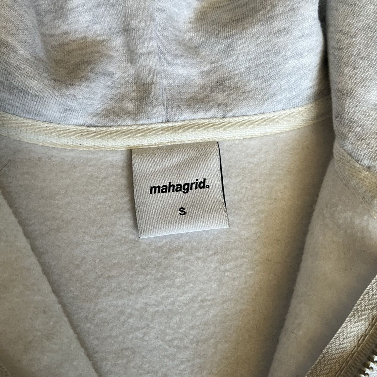 Japanese Brand Mahagrid Applique Stitched Logo Zip Up Hoodie Heather Grey Size US S / EU 44-46 / 1 - 5 Thumbnail