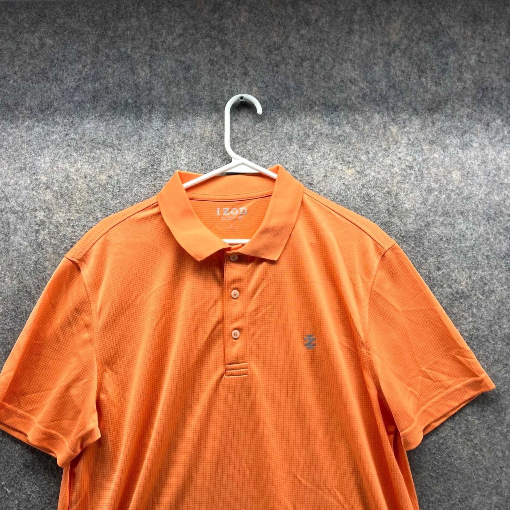 Izod IZOD Polo Shirt Men Large Orange Athletic Polyester Golf Golfer Performance Shirt Size US L / EU 52-54 / 3 - 3 Thumbnail