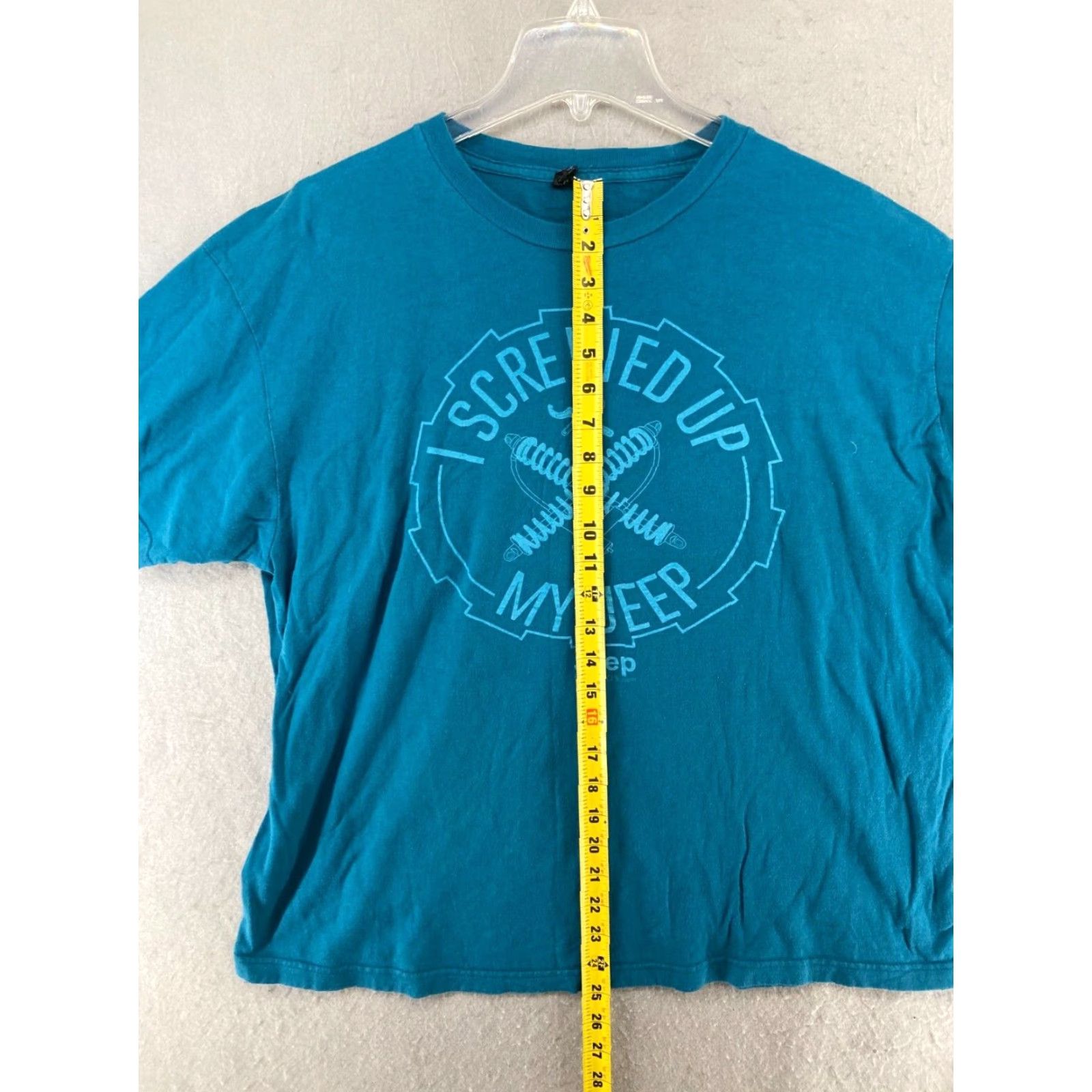 Tultex Tulte Shirt Mens XL Blue I Screwed Up My Jeep Cars Funny All Seasons Mens Size US XL / EU 56 / 4 - 3 Thumbnail