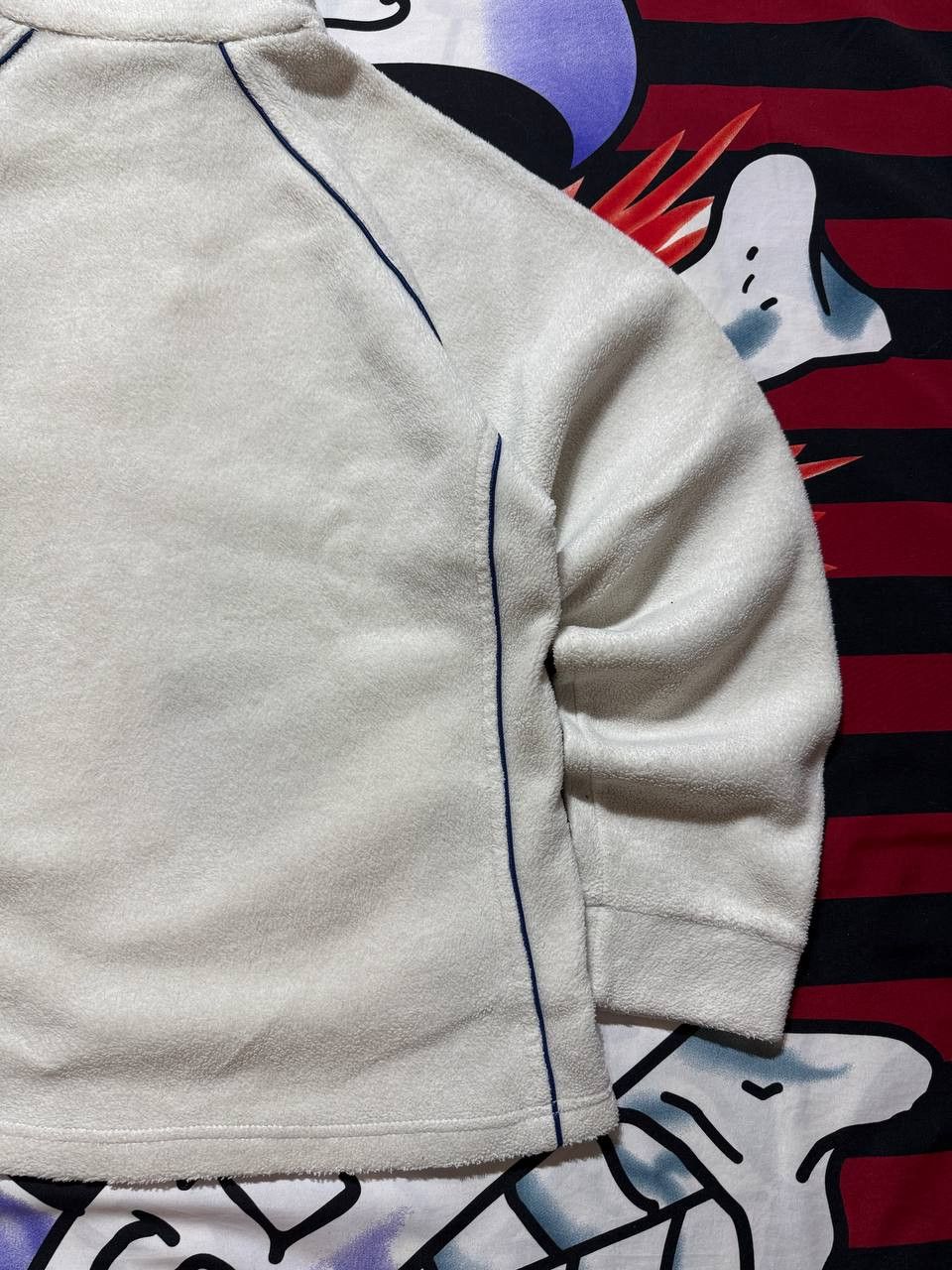 O'Neill Vintage Oneill fleece 1/3 zip jacket in white Size L Size L / US 10 / IT 46 - 8 Thumbnail