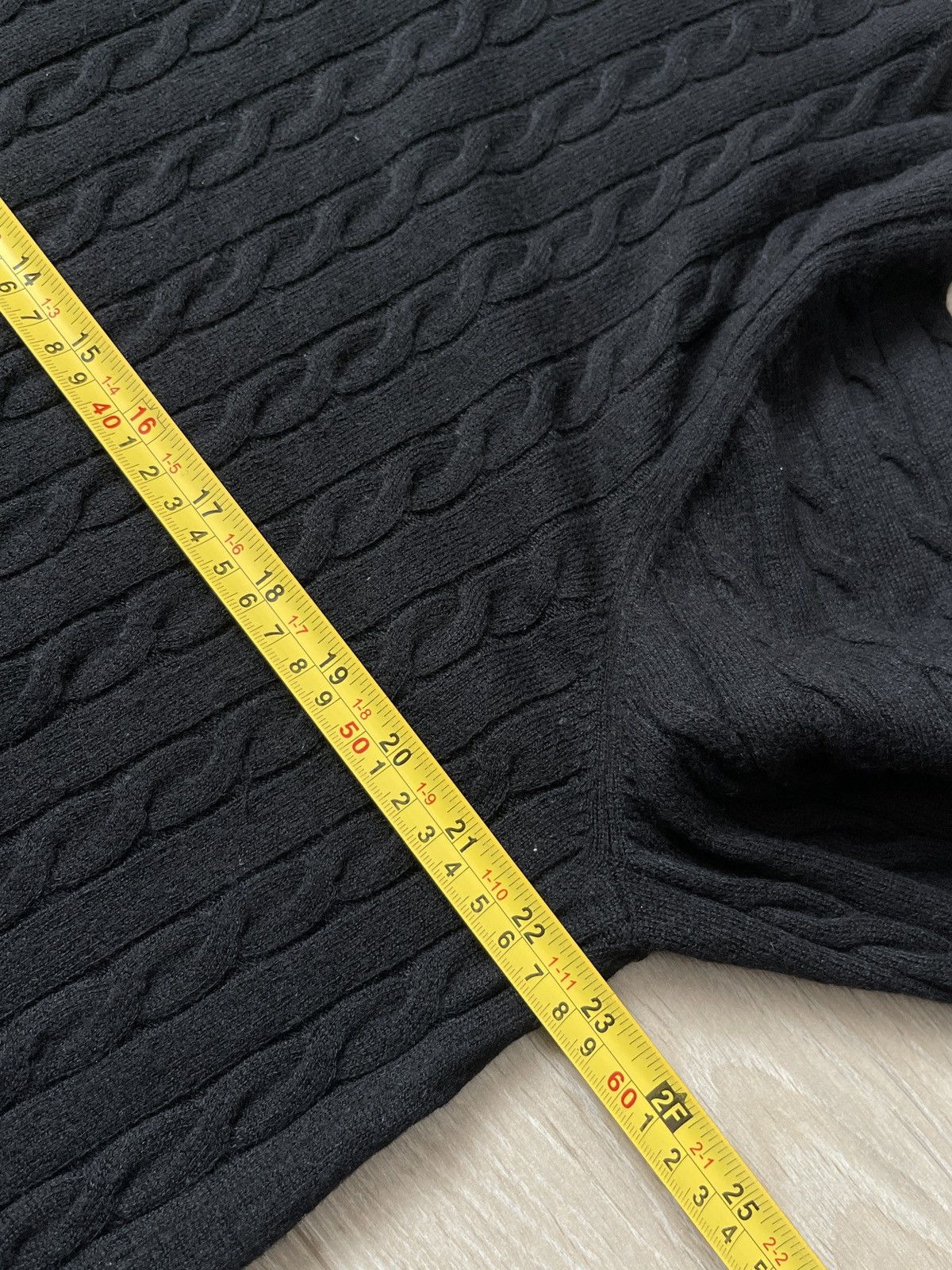 Uniqlo Uniqlo Cable Knit Cashmere Blend Sweater - Black XL Size US XL / EU 56 / 4 - 8 Thumbnail
