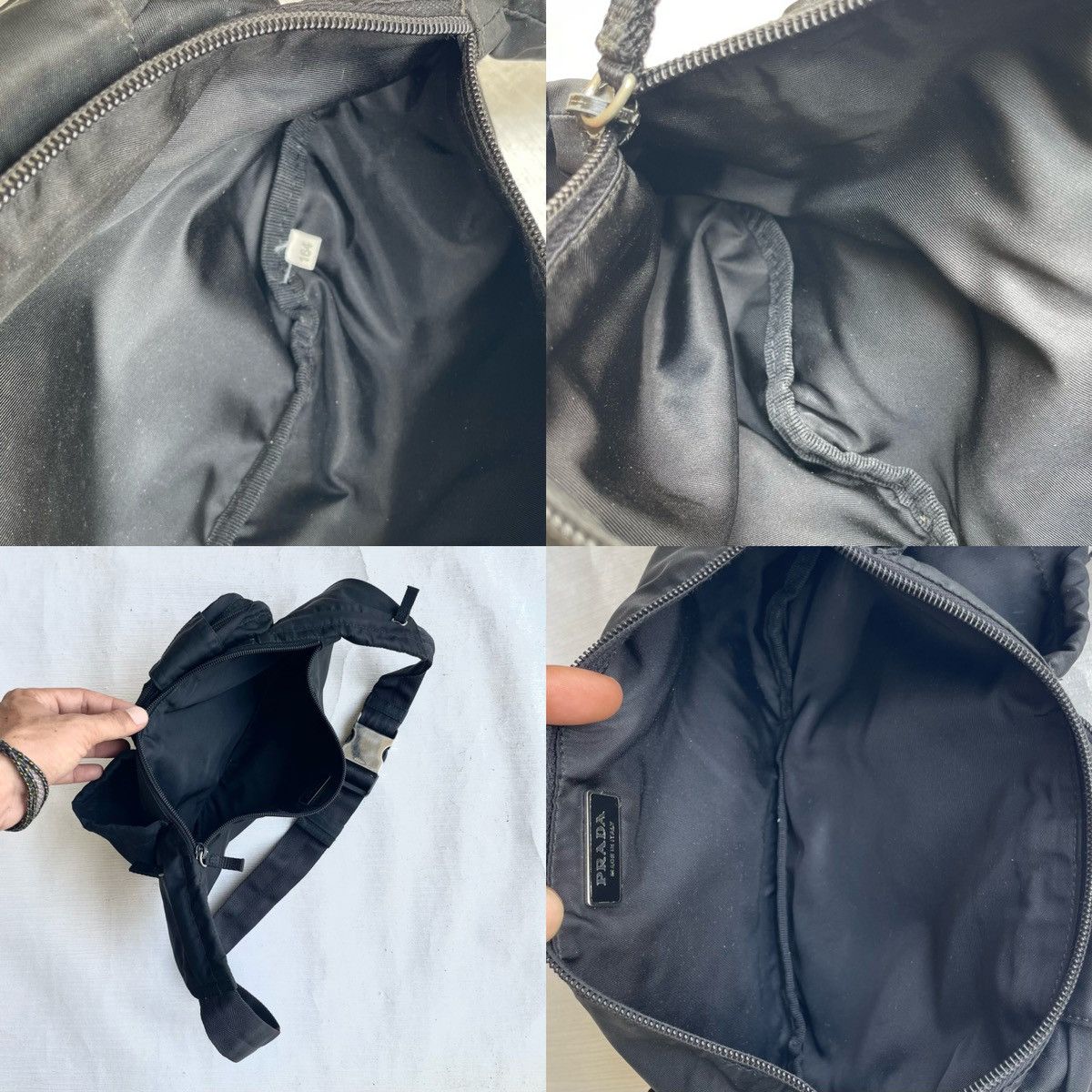 Prada Prada Tessutto Nylon Black Belt Bag/Crossbody Size ONE SIZE - 16 Thumbnail