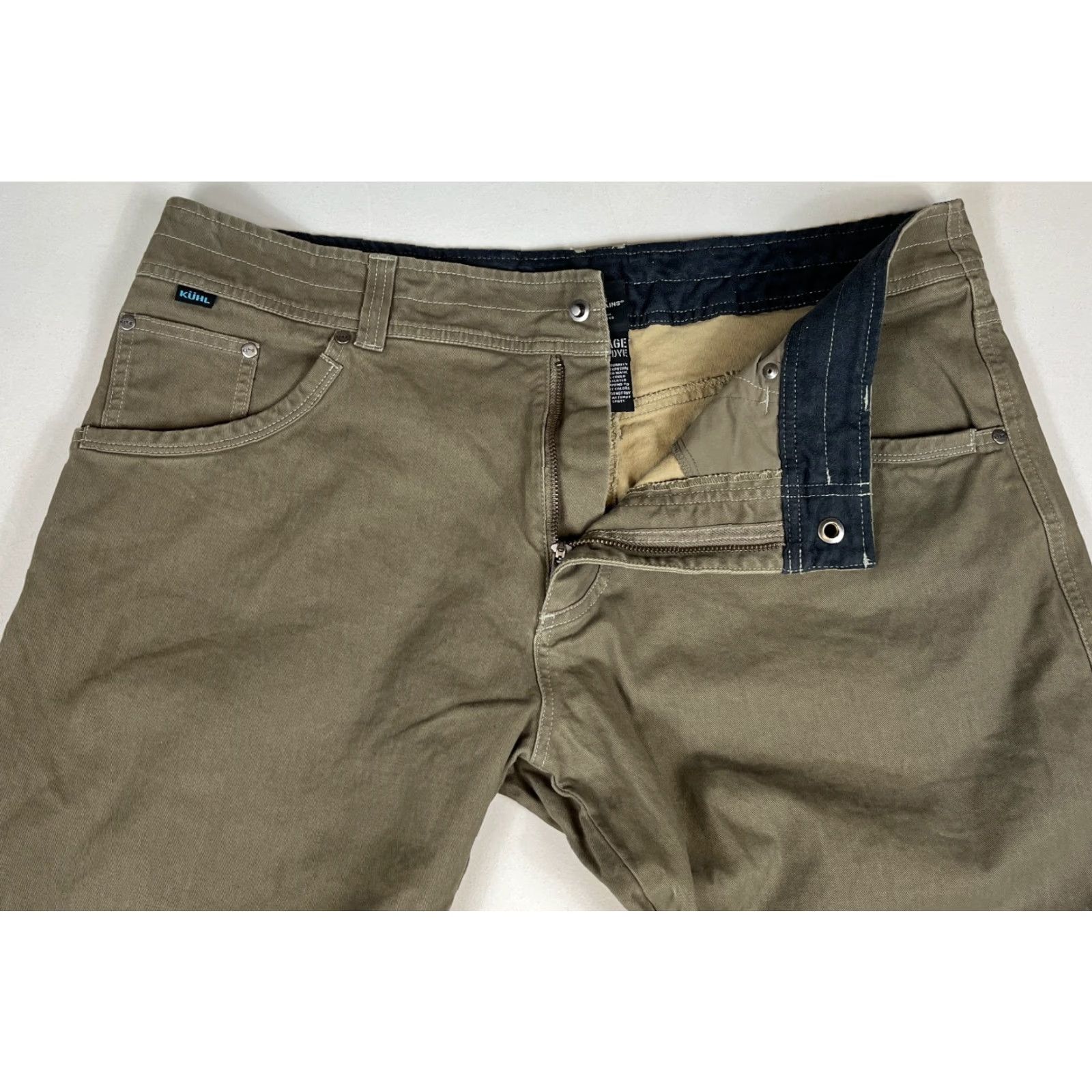 Vintage VINTAGE Kuhl Men’s Easy Rydr Pants Olive 38x32 Canvas Stretch Pockets Hiking Outdoor Size US 38 / EU 54 - 4 Thumbnail