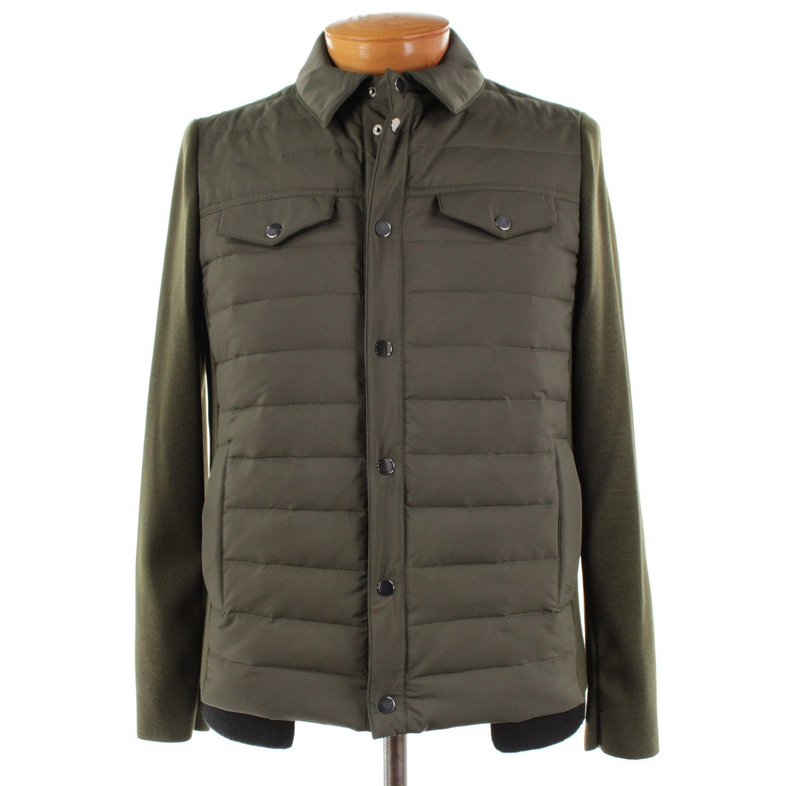 Luciano Barbera Luciano Barbera Jacket Size M US In Green Polyester & Wool Size US M / EU 48-50 / 2 - 1 Thumbnail