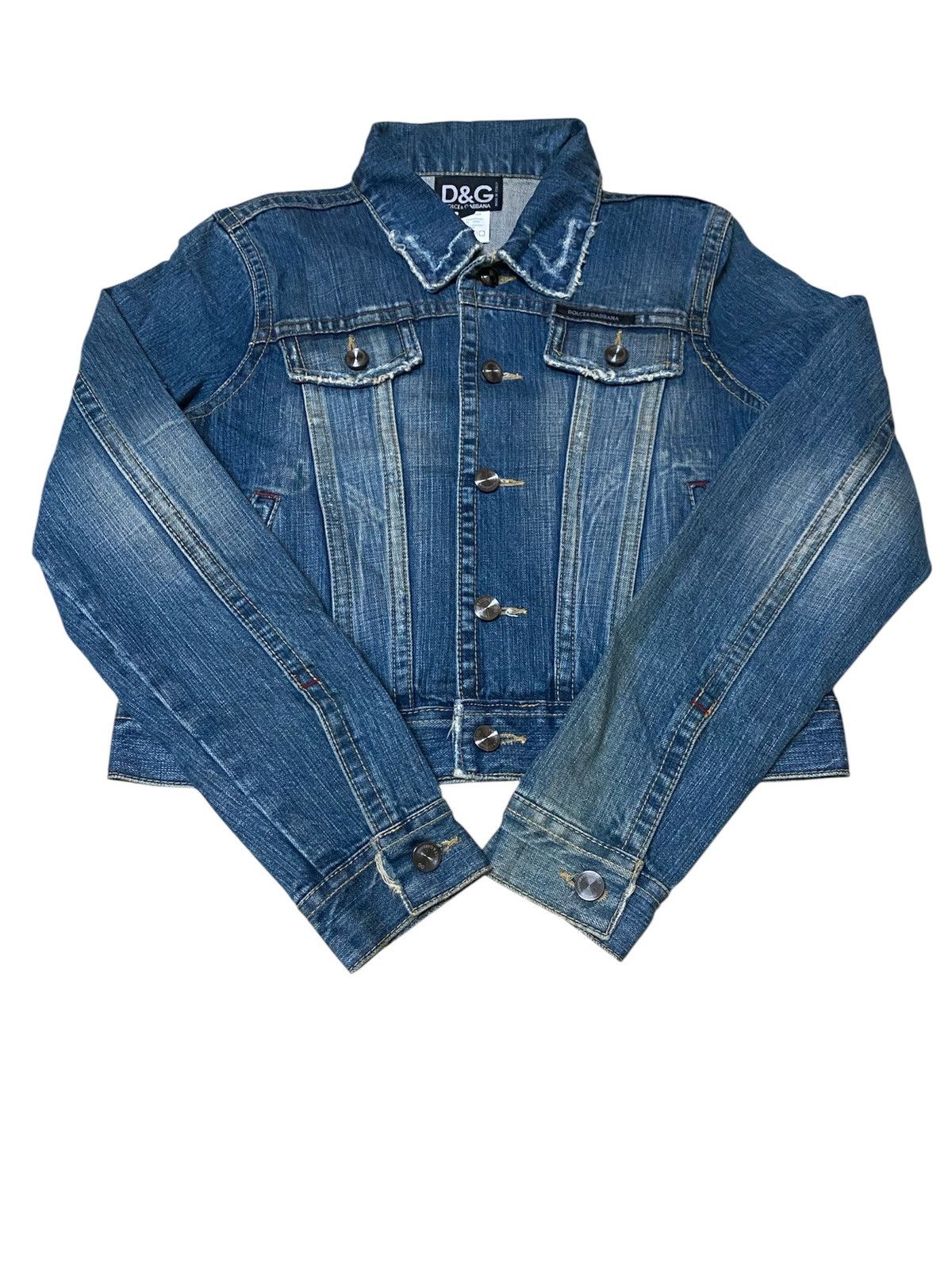 Dolce & Gabbana D&G Nicely Faded Type 3 Style Denim Jacket Size US M / EU 48-50 / 2 - 3 Thumbnail