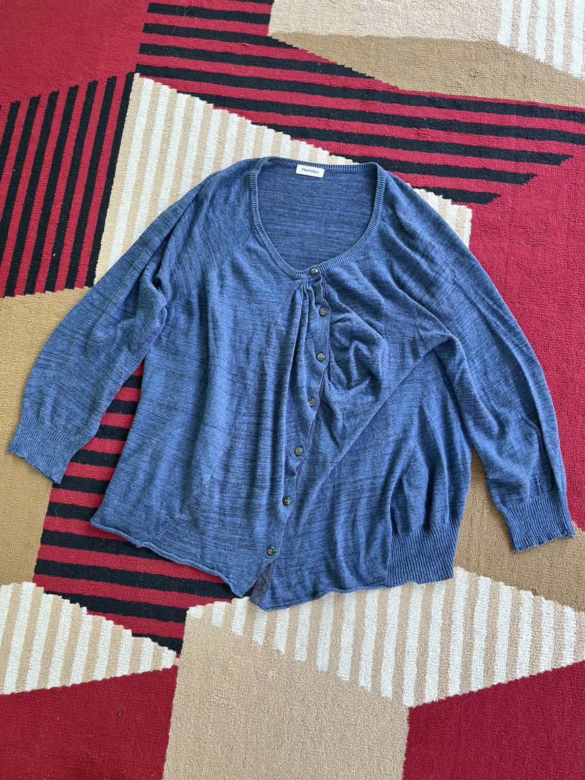 Issey Miyake Plantation By Issey Miyake Asymmetrical Knit Button Size US M / EU 48-50 / 2 - 2 Thumbnail