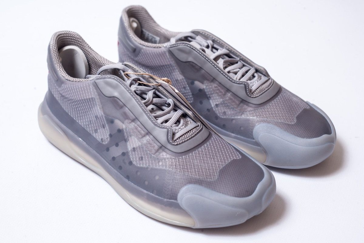 PRADA Luna Rossa Gray Sneakers Size 36 2/3 F 1/2 US