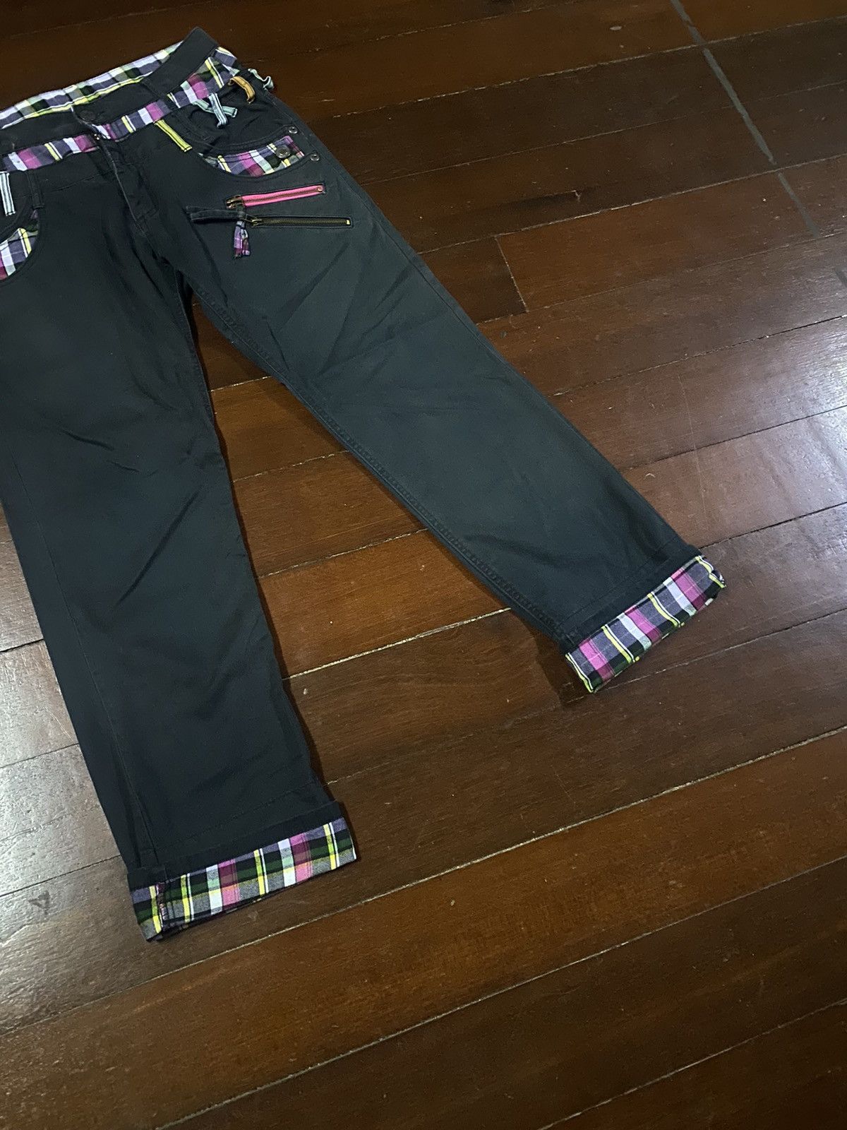 Japanese Brand Fire japanes brand double waist streetwear punks zipper Size US 34 / EU 50 - 6 Thumbnail