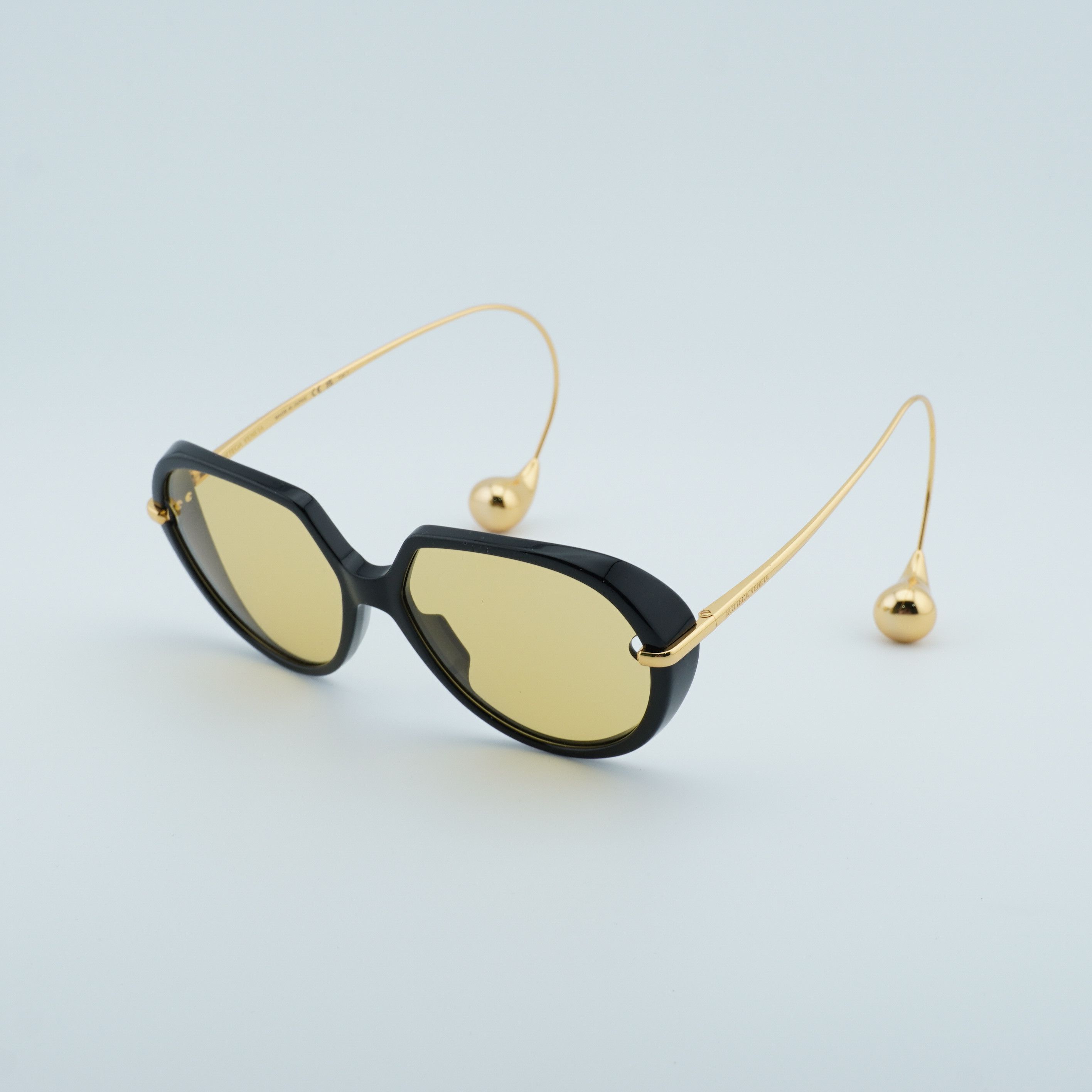 Bottega Veneta Bottega Veneta BV1436S 001 Sunglasses Black Square Frame Size ONE SIZE - 1 Thumbnail