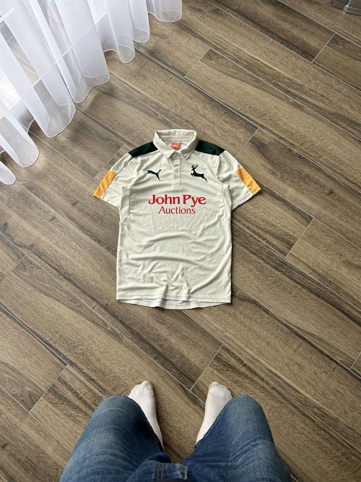 Puma × Rugby Ralph Lauren Puma Cricket Nottinghamshire County jersey mens rare Size US S / EU 44-46 / 1 - 1 Thumbnail
