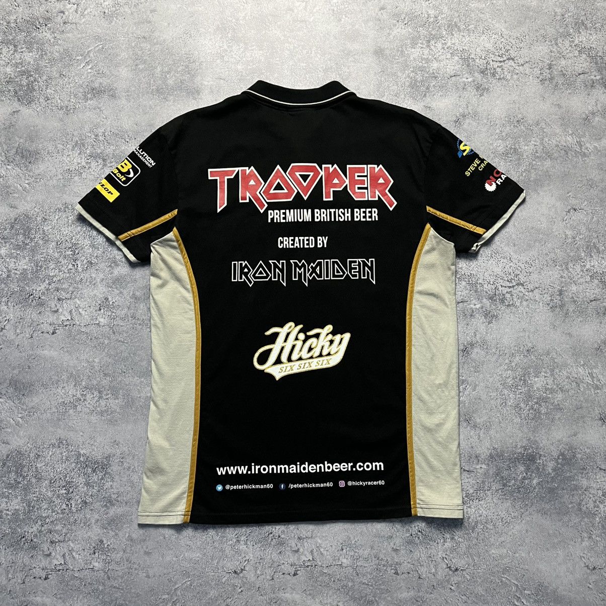 Iron Maiden Peter Hickman Racing Hicky 666 The Trooper Iron Maiden Polo Size US L / EU 52-54 / 3 - 12 Thumbnail