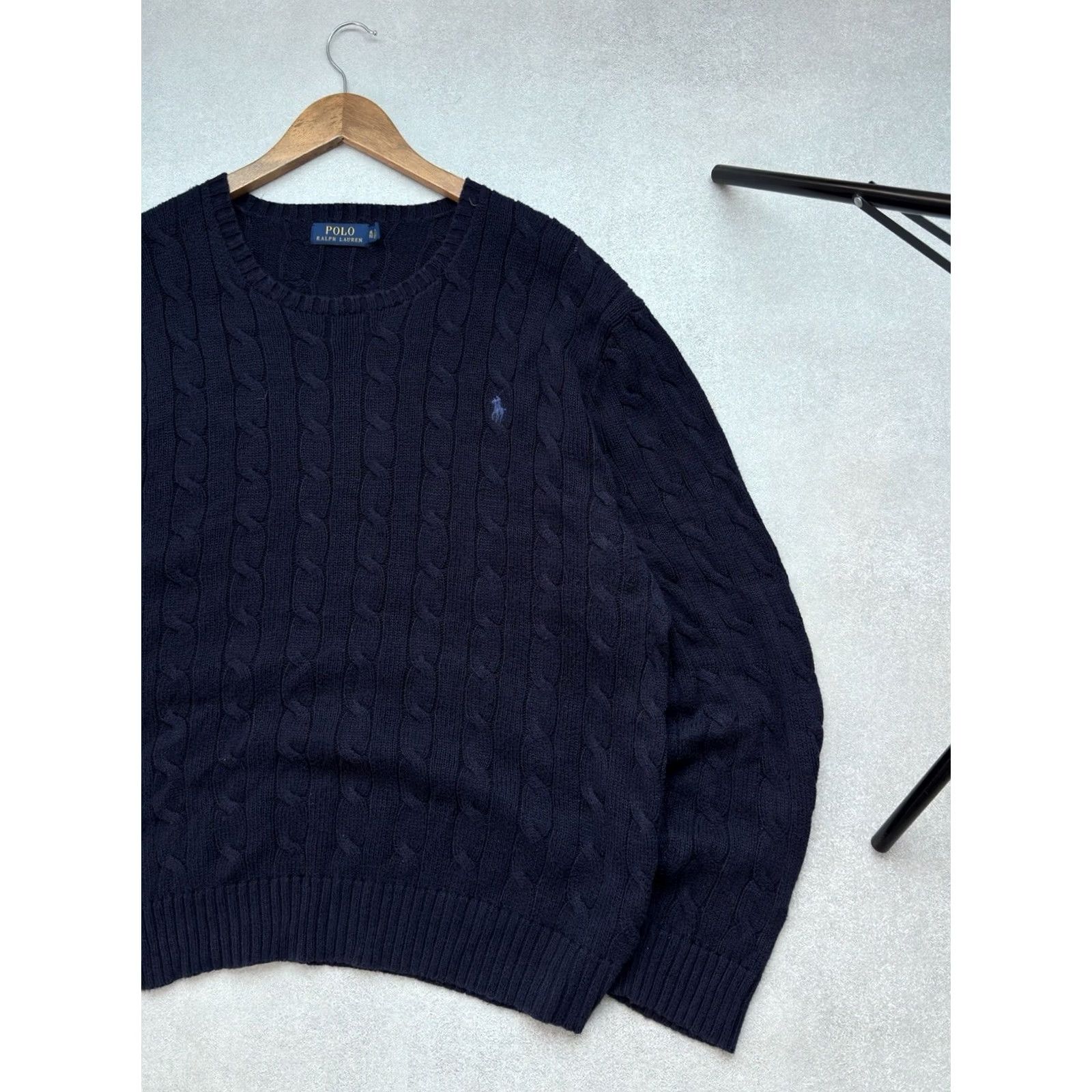 Polo Ralph Lauren Polo Ralph Lauren Sweater Blue XL Mens Pullover Knitted Old Money Crew Neck Classic Size US XL / EU 56 / 4 - 2 Thumbnail