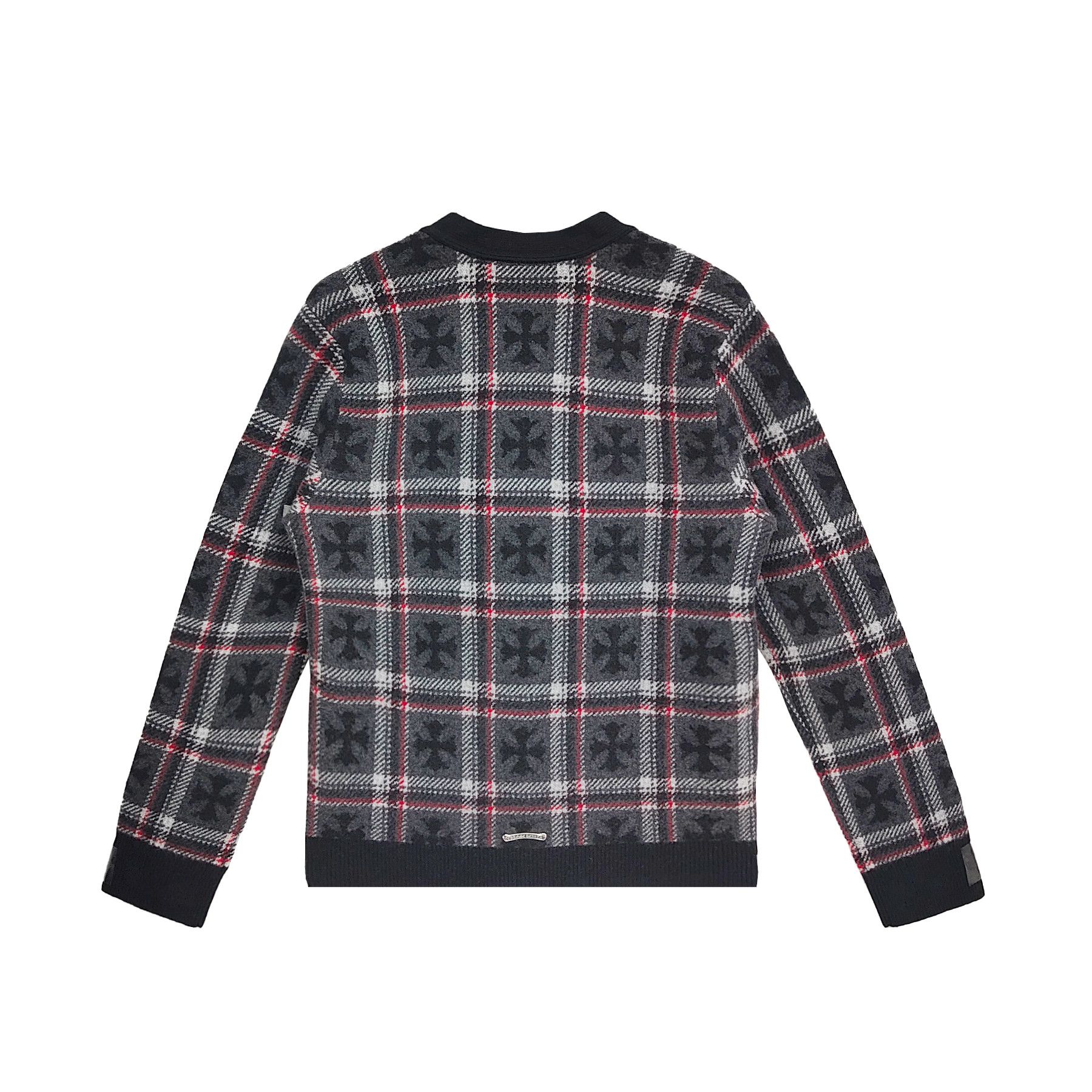 Chrome Hearts Chrome Hearts Cashmere Black&Red Cross Plaid Sweater Size M / US 6-8 / IT 42-44 - 2 Thumbnail