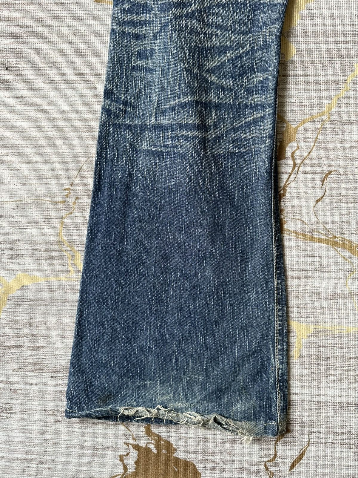 Japanese Brand FLARE Edwin 503 Claw Marks Design Denim Size US 32 / EU 48 - 15 Thumbnail