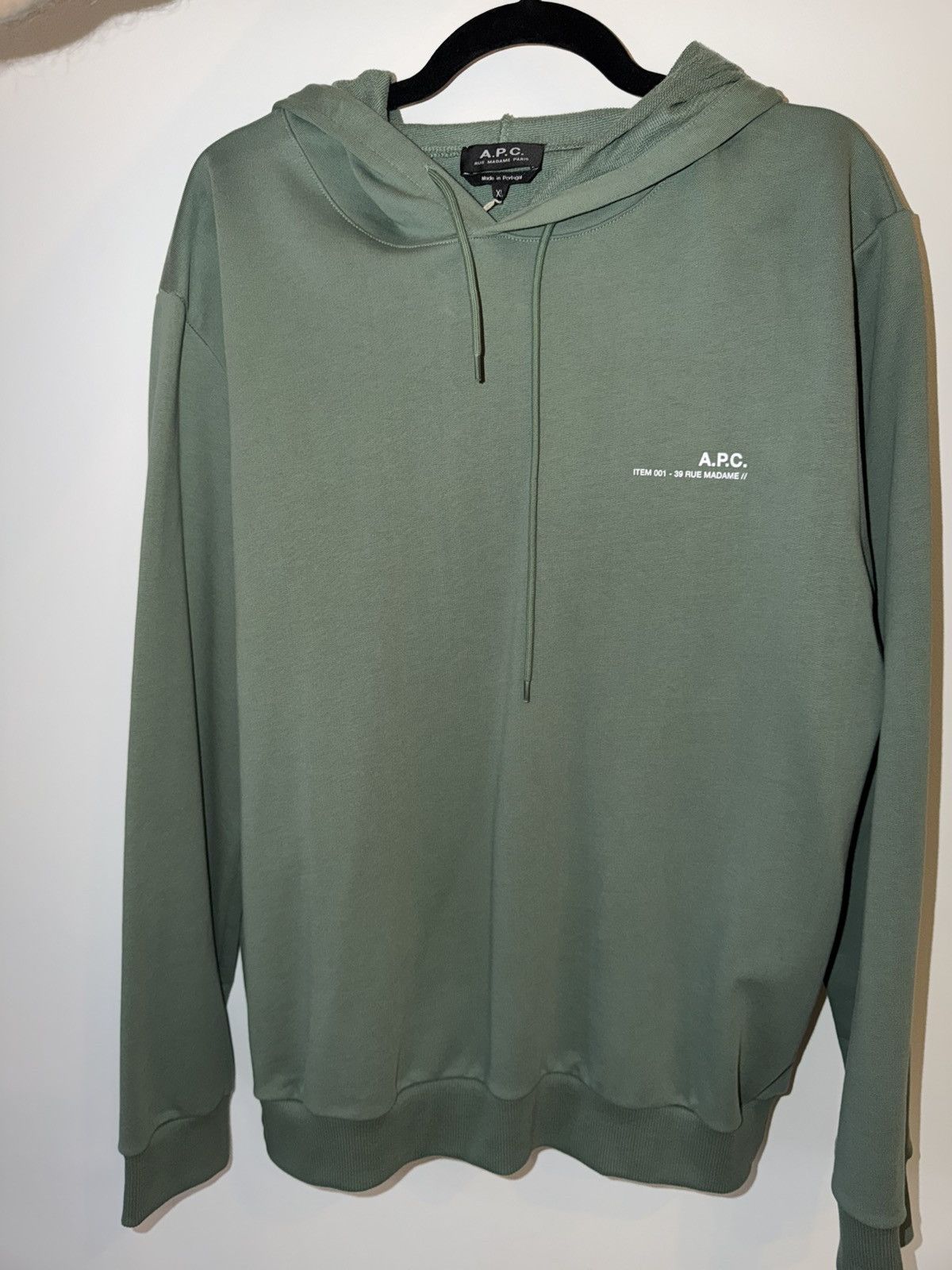 A.P.C. APC blue green hoodie Size US XL / EU 56 / 4 - 1 Thumbnail