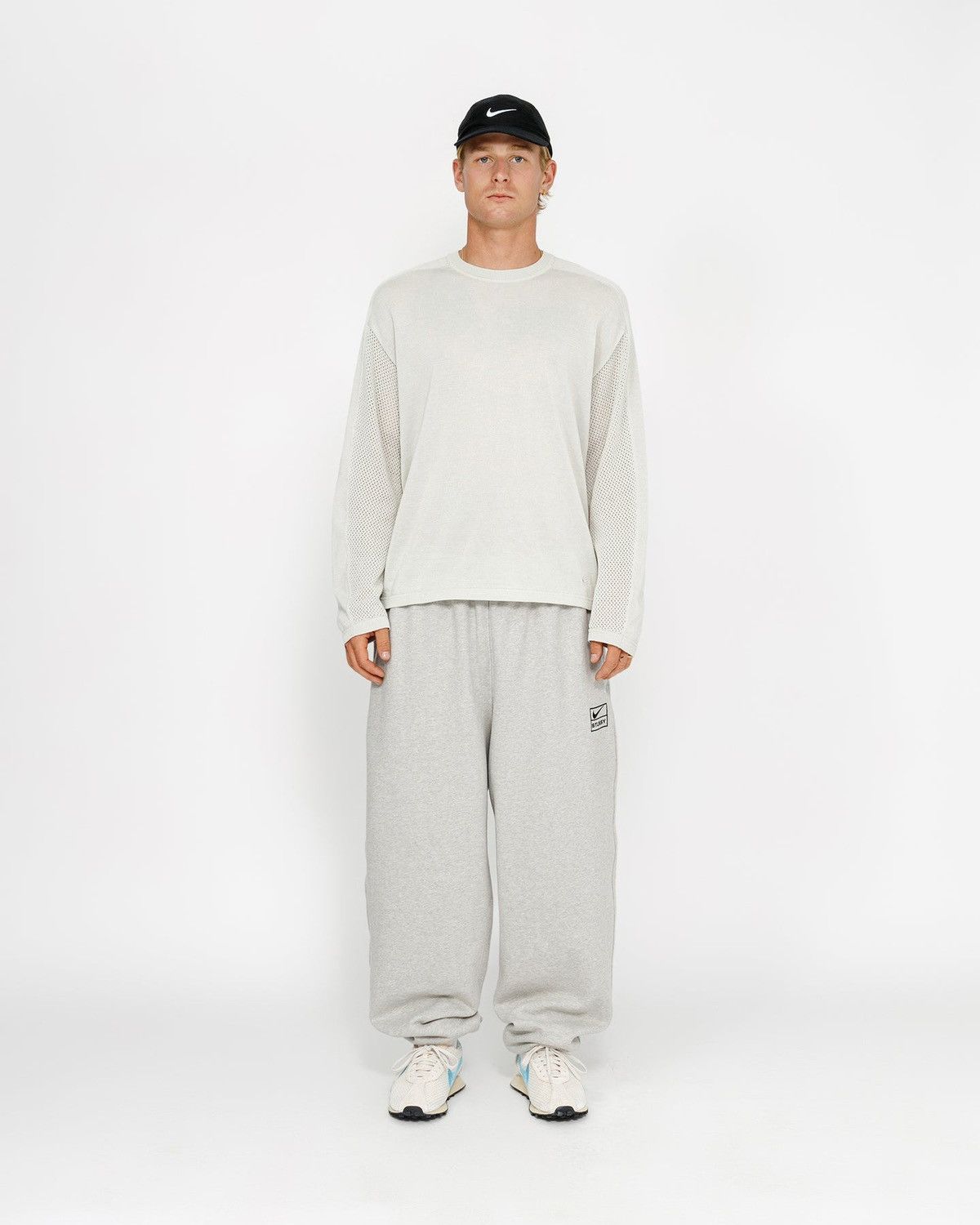 【ナイキ X ステューシー】Nike x Stussy L/S Jersey Light Bone STÜSSY & NIKE Long Sleeve Jersey Light Bone Men's Size Large