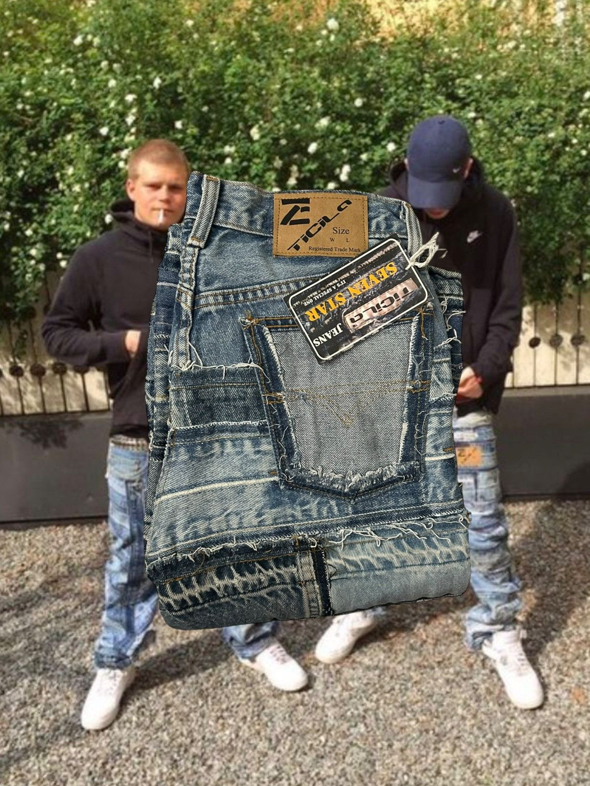 Streetwear TICILA SEVEN STAR 2 JEANS ASO BLADEE 32x32 | Grailed