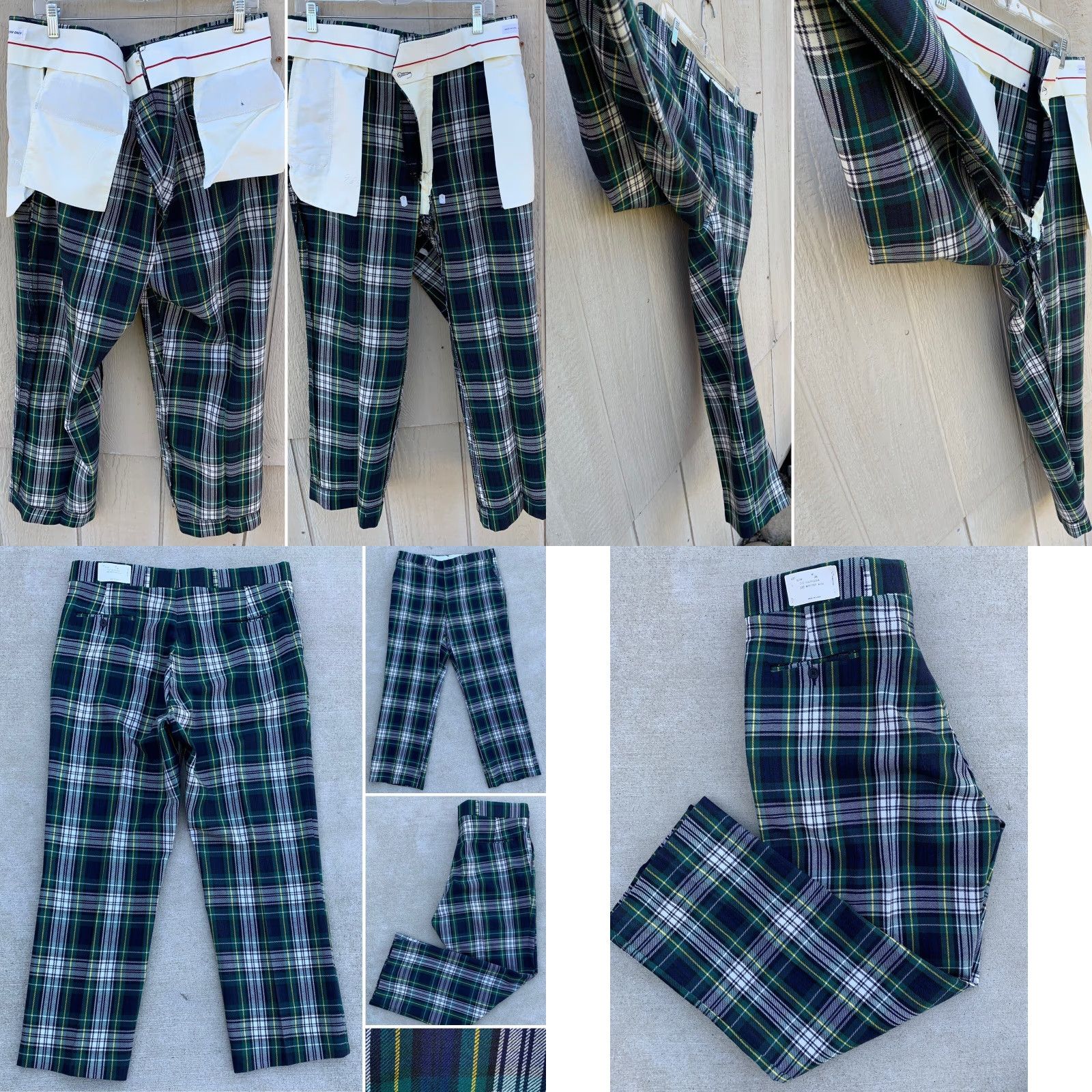 Vintage vintage plaid pants polyester worsted wool size 38 made in USA RN 31299 Size US 37 - 9 Thumbnail
