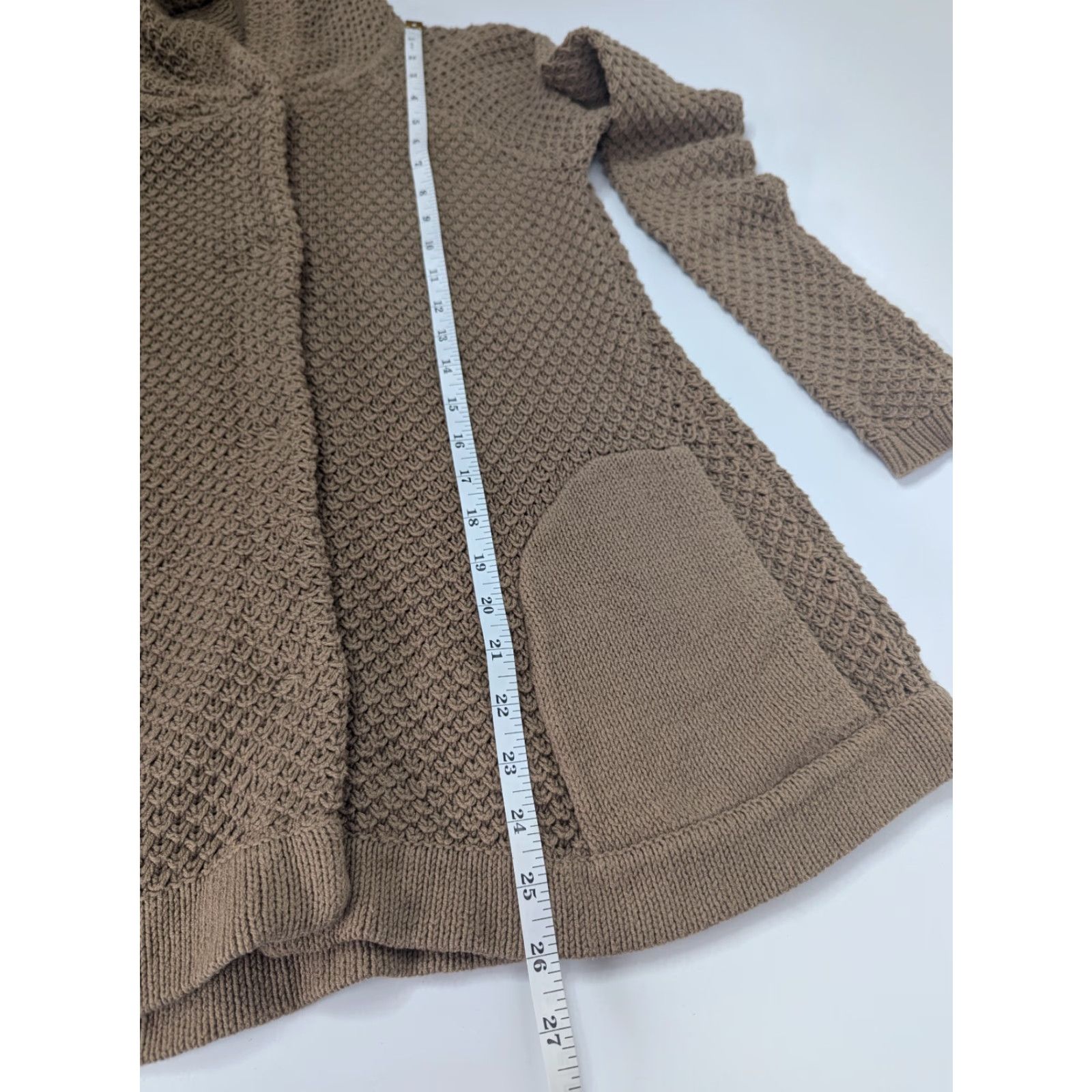 Anthropologie VINTAGE Anthropologie Sparrow Brown Snap Cardigan Hoodie Sweater Women's XS Size XS / US 0-2 / IT 36-38 - 5 Thumbnail