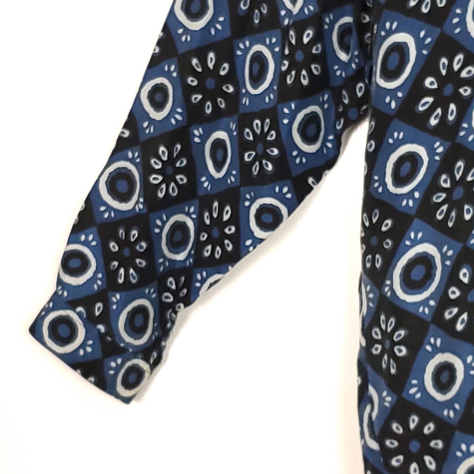 Other Vintage Takko Silk Button Down Blue Patterned L Size US L / EU 52-54 / 3 - 5 Thumbnail