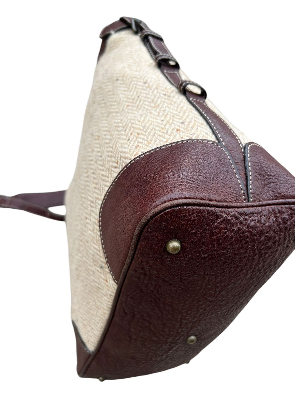 Leather Vintage Tsuchiya Kaban Leather HBT Wool Bag Size ONE SIZE - 14 Thumbnail