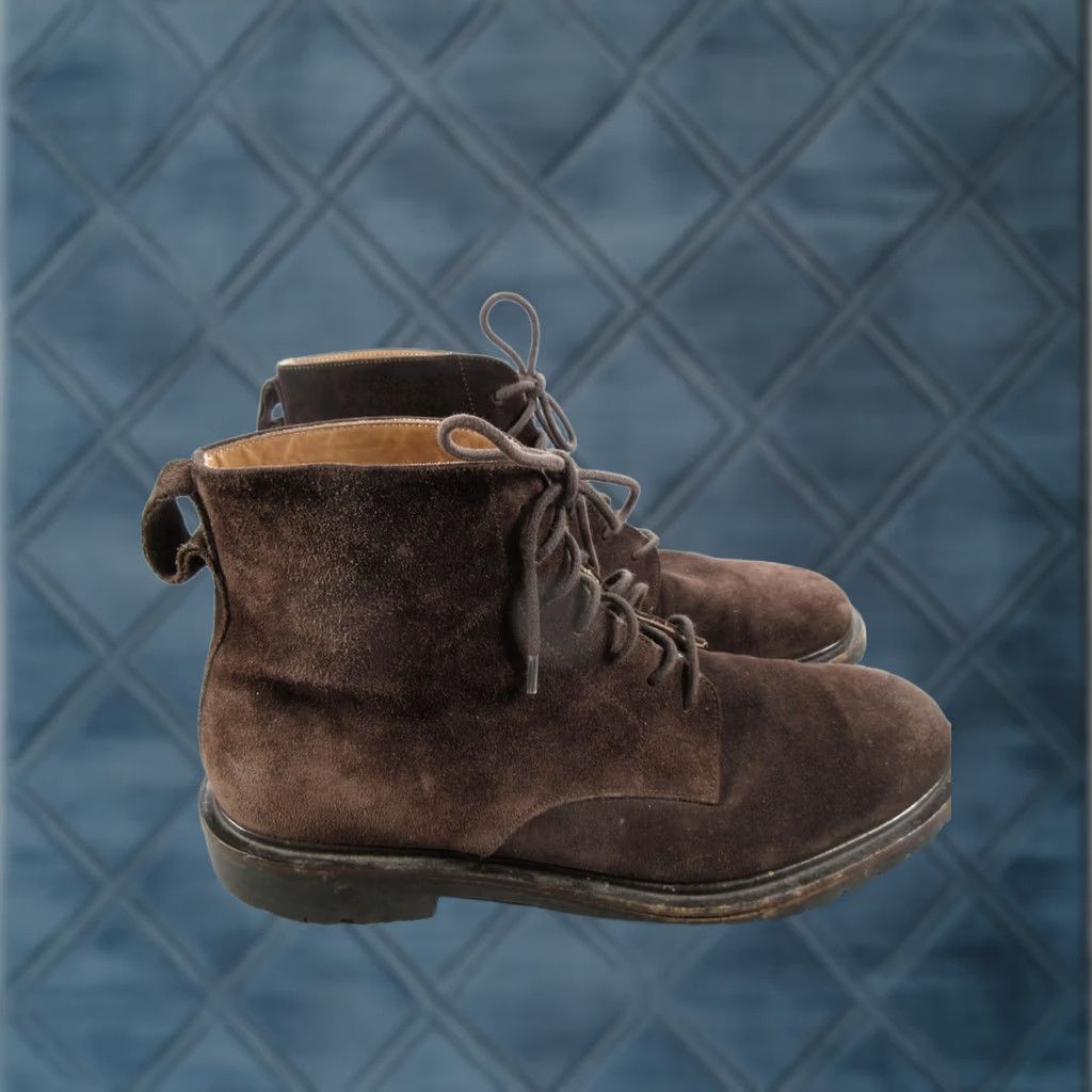 Koio KOIO Boots Mens Brown Combat Size Suede Lace Ankle Lug Sole Made Italy Size US 9 / EU 42 - 1 Thumbnail