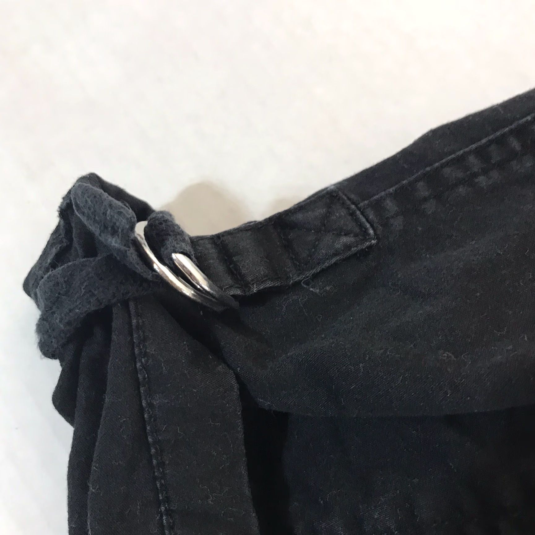 White House Black Market White House Black Market Cargo Pants Cropped Women Size 8 Black Cotton Spandex Straight Fall Summer Clothing Size 30" / US 8 / IT 44 - 3 Thumbnail