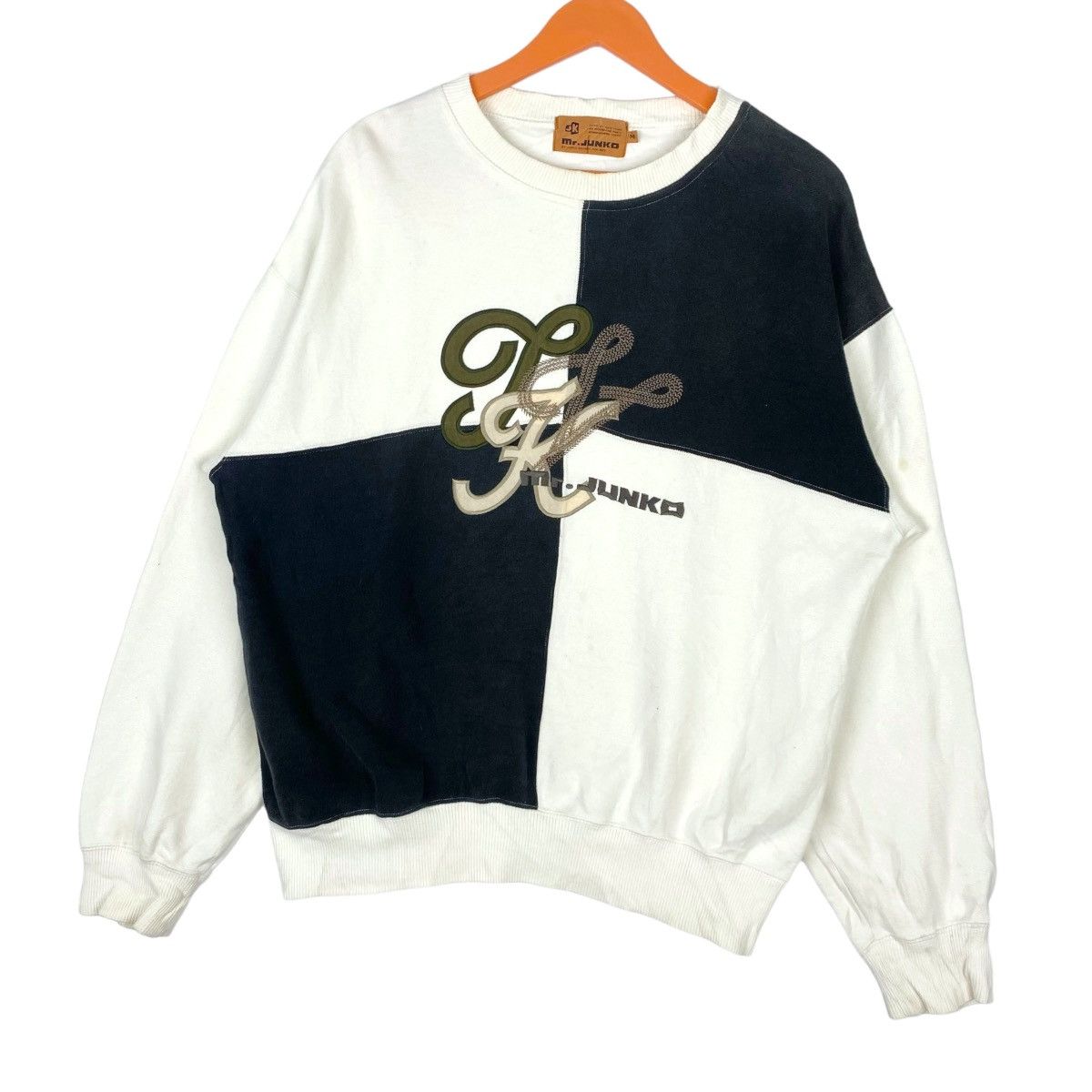 Mr. Junko Mr Junko Embroidered Logo Sweatshirt Colorblock Crewneck Size US M / EU 48-50 / 2 - 3 Thumbnail