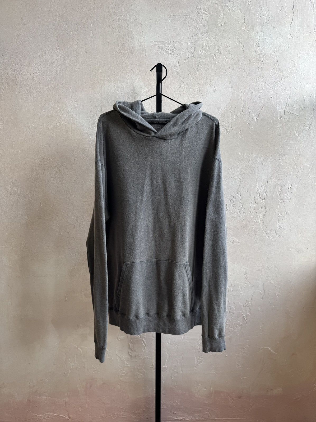 Yohji Yamamoto OVERSIZED HOODIE JUMBO LOGO HOOD OVERWASH DISTRESS FADED Size US XL / EU 56 / 4 - 2 Thumbnail