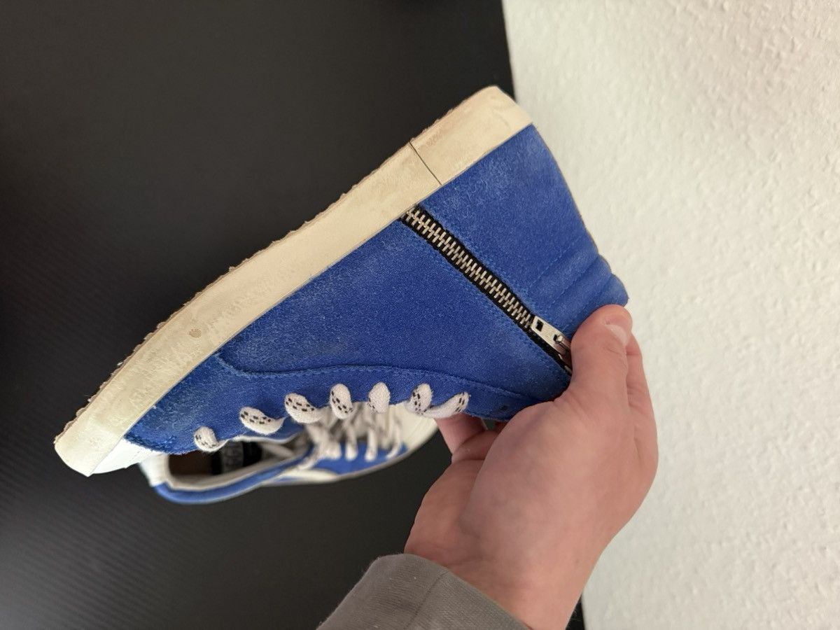 Golden Goose Golden Goose Slide High Top Sneakers Blue/White Red Star Size US 4 / IT 34 - 5 Thumbnail