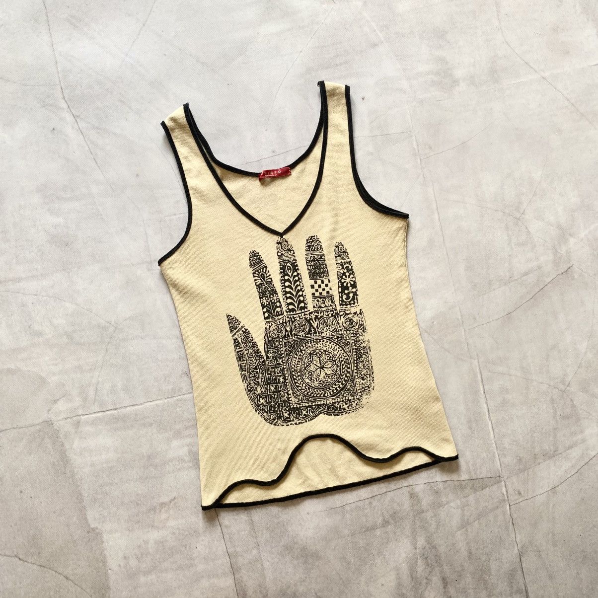 Hysteric Glamour × Undercover 00s Hand Indian Tank Top Hysteric Glamour Cop Copine Vibe Size M / US 6-8 / IT 42-44 - 1 Thumbnail