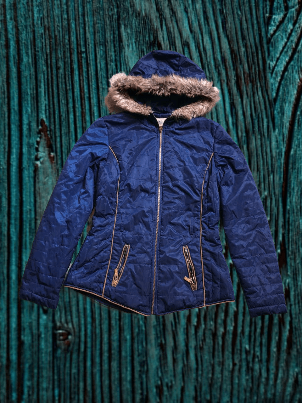 Guess Guess Puffer JACKET Blue Hooded Womens STREETWEAR Size M / US 6-8 / IT 42-44 - 1 Thumbnail
