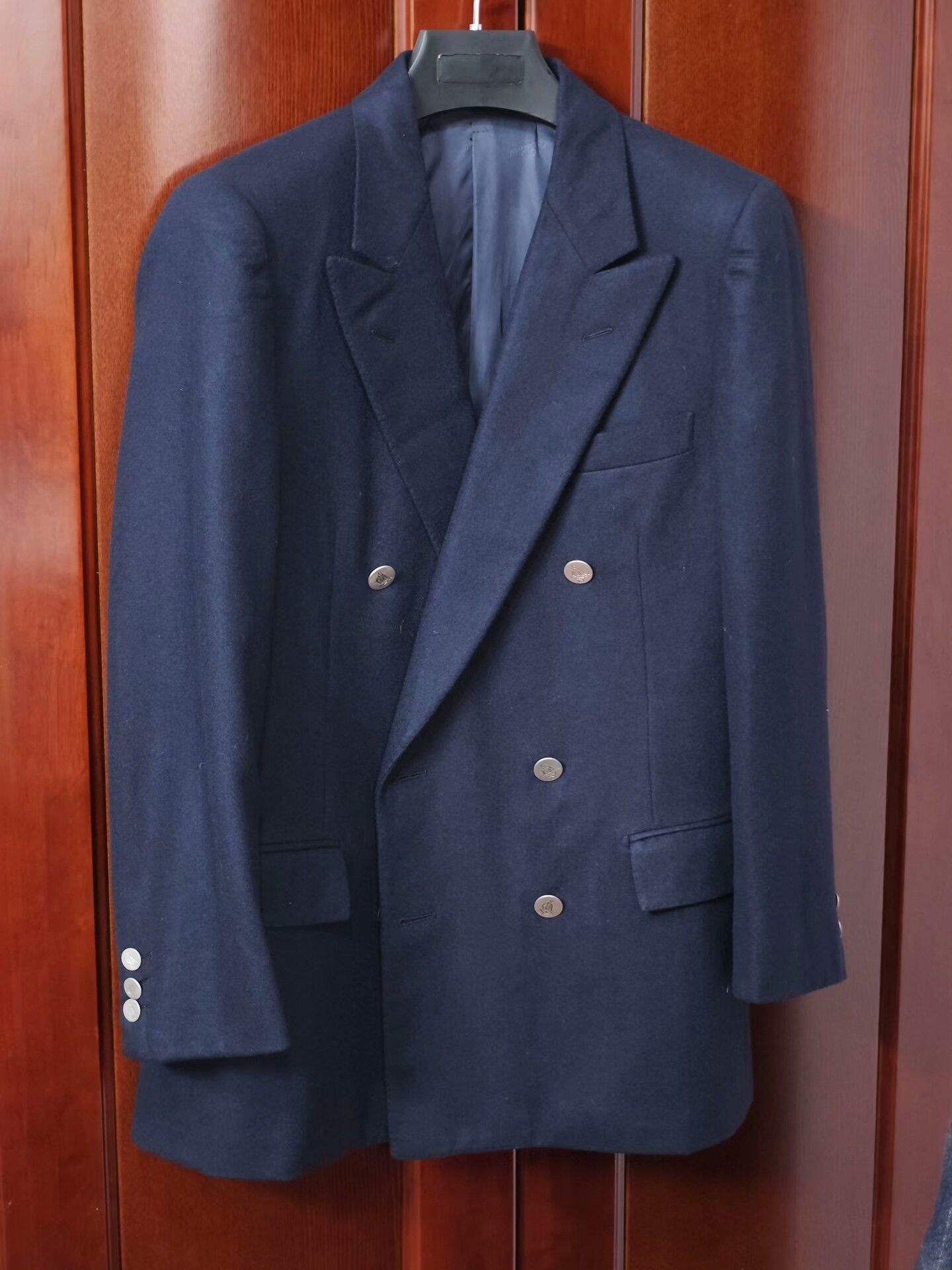 Belvest Belvest Italian Wool Double-Breasted Blazer Size US S / EU 44-46 / 1 - 1 Thumbnail