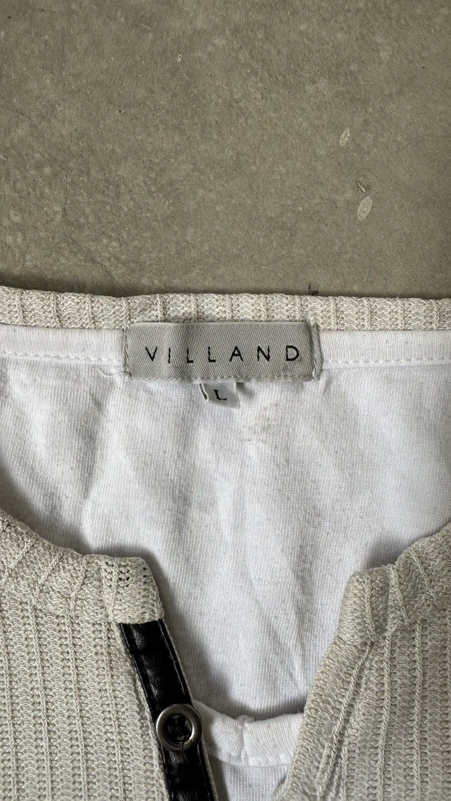 VILLAND JAPANESE VILLAND DOUBLE LAYER Y2K TEE Size US M / EU 48-50 / 2 - 4 Thumbnail