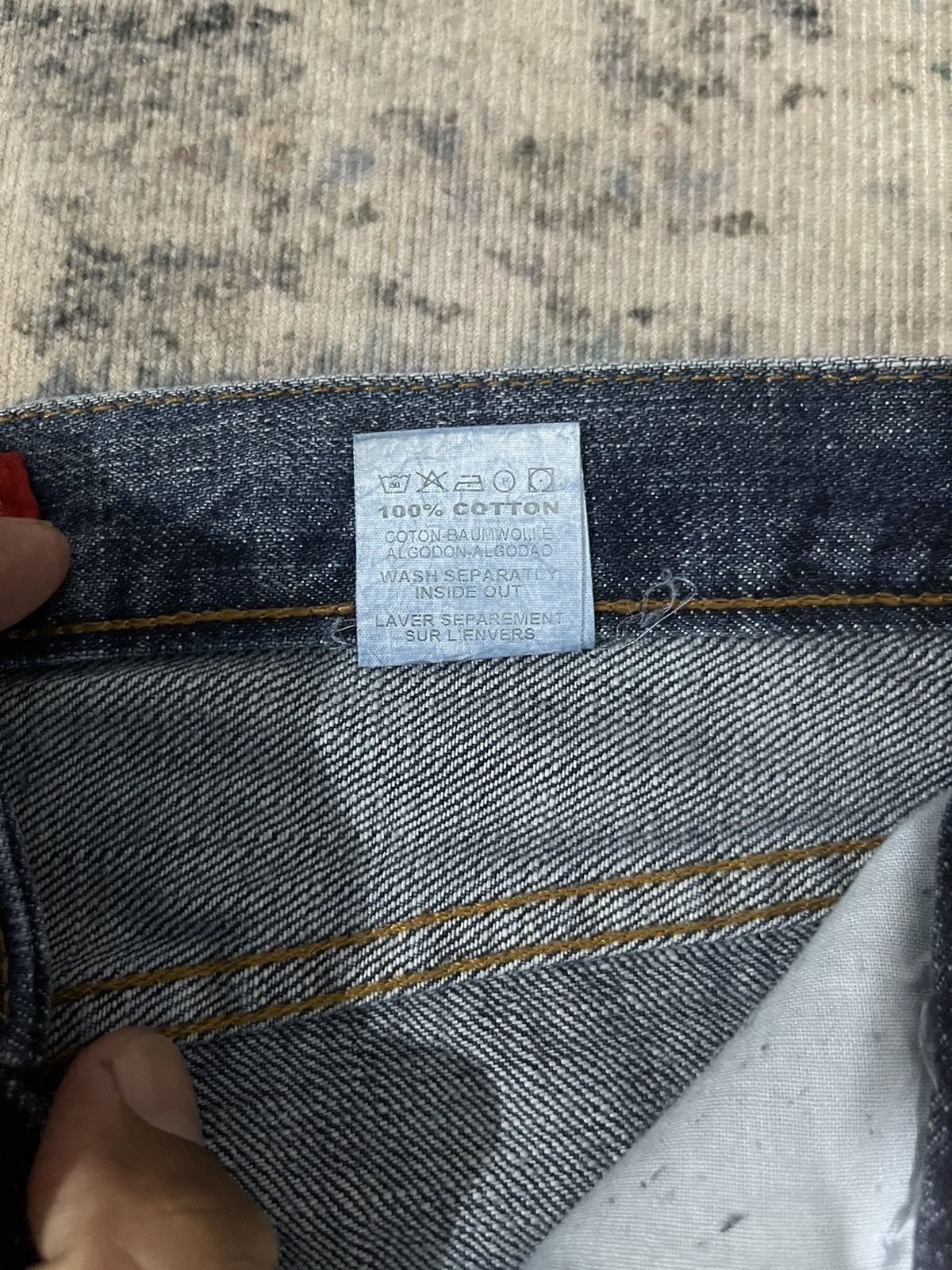 Japanese Brand Rare ! Vintage Acquaverde Traditional Flared Denim Jeans Size US 28 / EU 44 - 13 Thumbnail