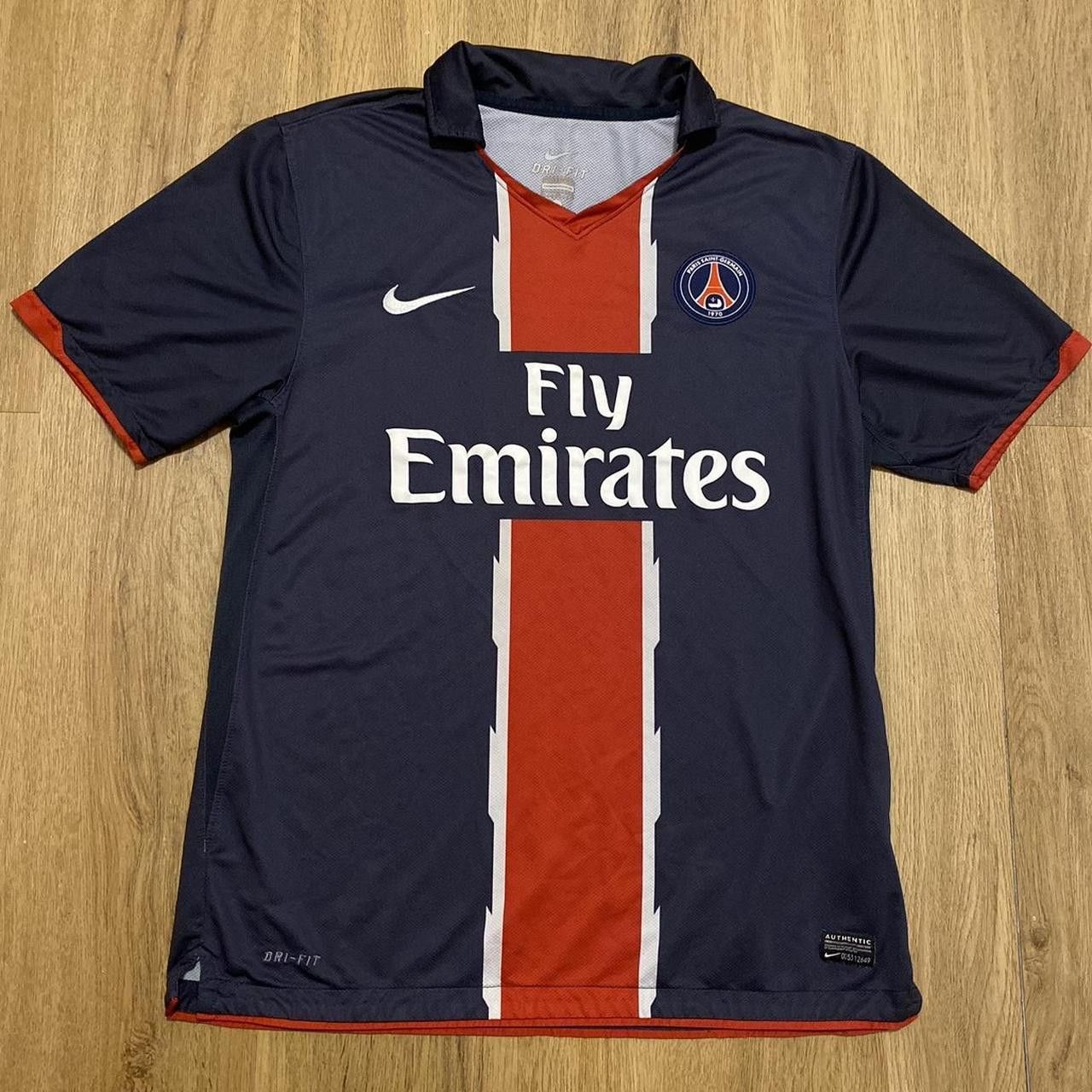 Nike 2008-09 Paris Saint Germain Psg Nike Home Football Size US L / EU 52-54 / 3 - 1 Thumbnail