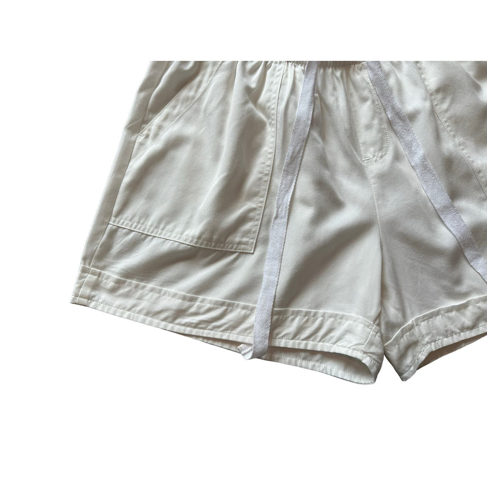 Other Bishop+Young Women’s Medium White Drawstring Summer Shorts Size 30" / US 8 / IT 44 - 6 Thumbnail