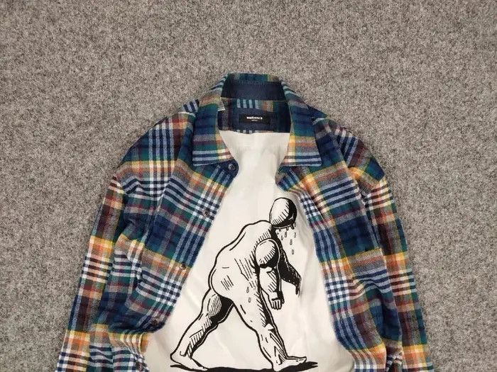 Vintage Vintage Flannel Shirt Checkered Travis Scott Style Hype Size US M / EU 48-50 / 2 - 5 Thumbnail