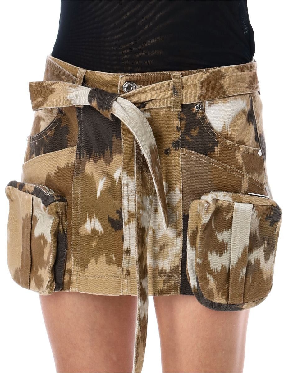 Blumarine Blumarine belted mini cargo camouflage print skirt Size 25" / US 0 / IT 36 - 2 Thumbnail
