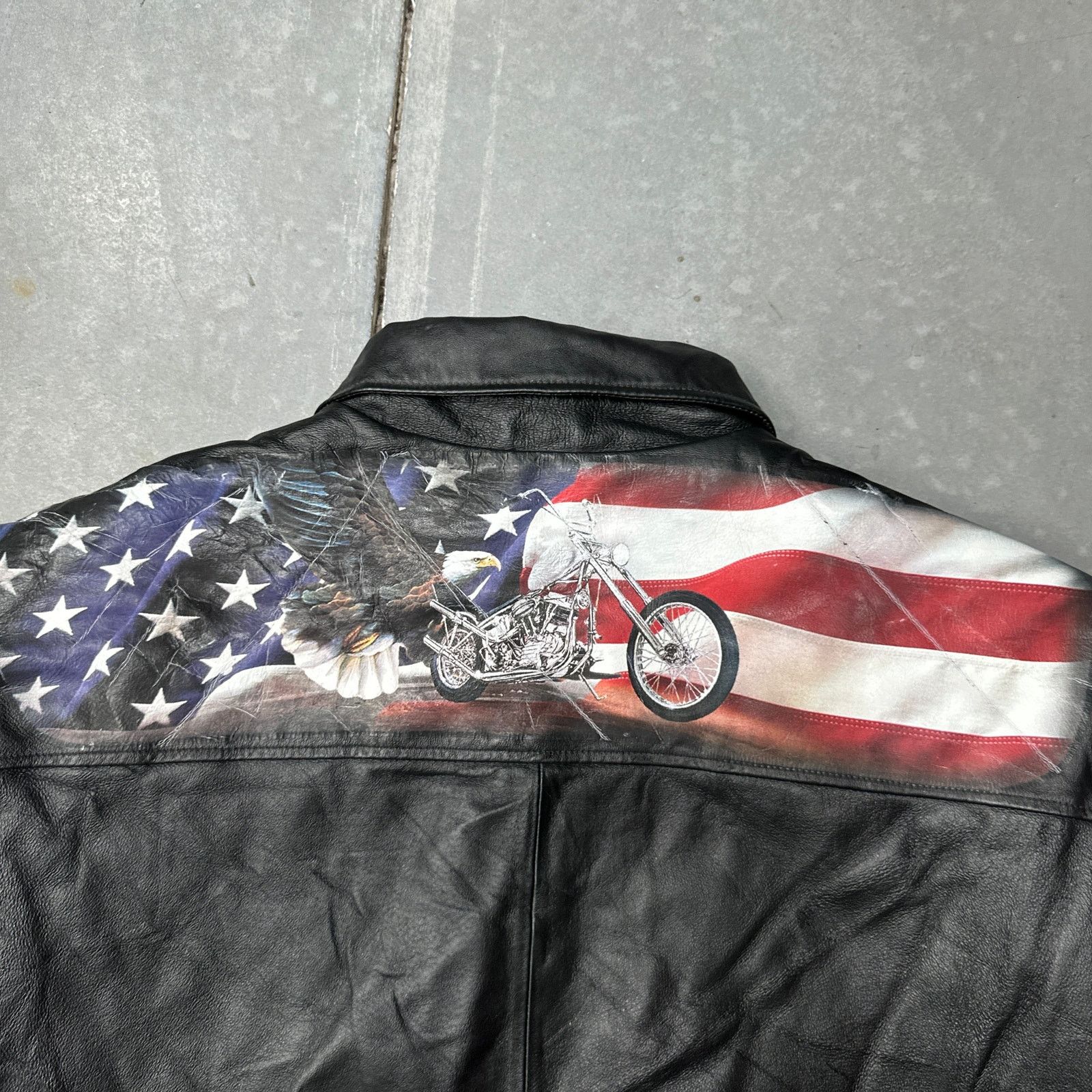 Other The Bradford Exchange Biker Leather Jacket Men XXL Ride Hard Size US XXL / EU 58 / 5 - 8 Thumbnail