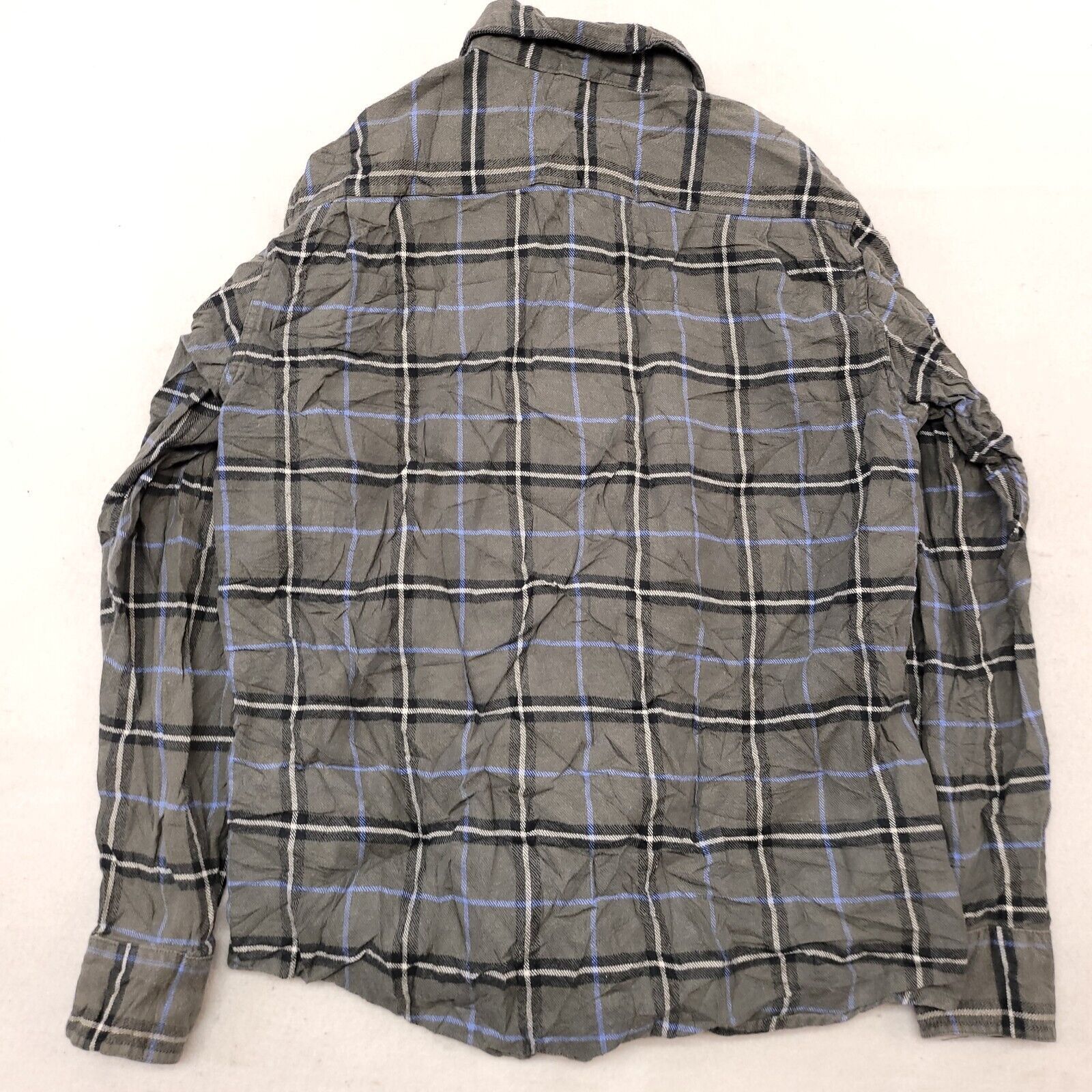 Wrangler Wrangler Tartan Flannel Shirt Mens Size Medium M Green Blue Size US M / EU 48-50 / 2 - 7 Thumbnail